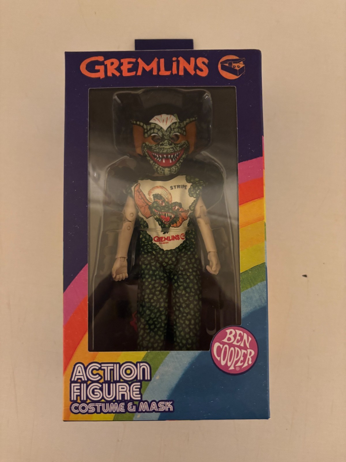 NIB NECA Ben Cooper Gremlins Stripe 5.5&Prime; Action Figure & Mask