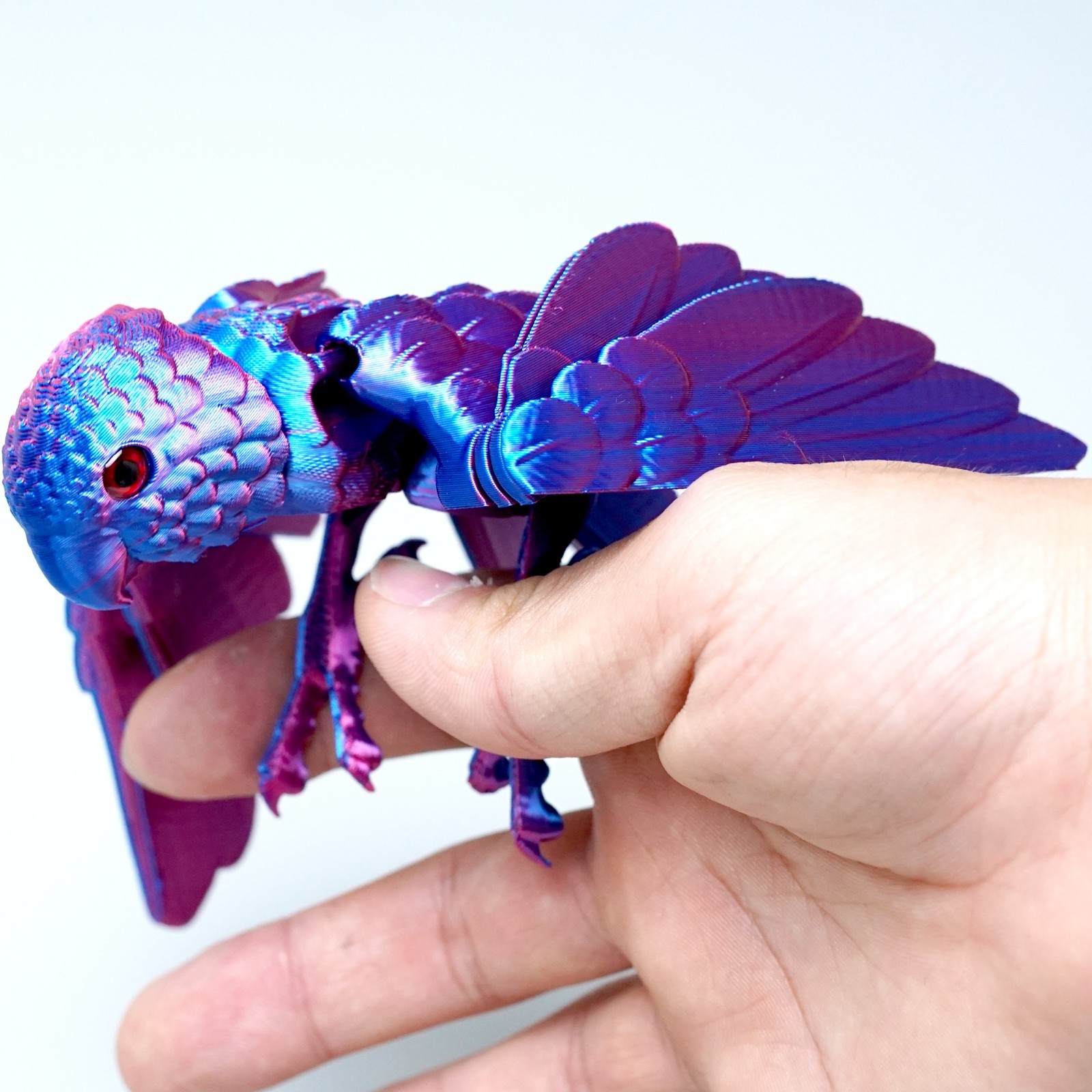3D Printed Parrot Model,Articulated Animals figure,Fidget Toys Home Decor