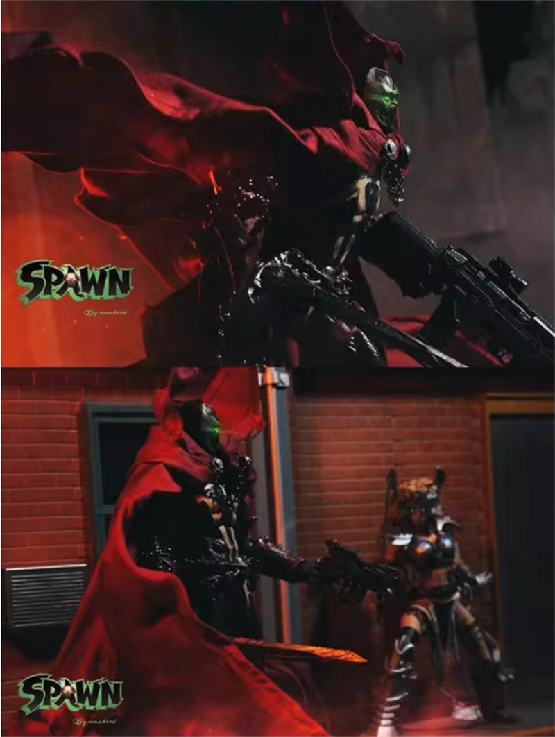 Spawn McFarlane 1/12 Scale Rode Custom Deluxe Red Wired Cape Cloak Scarf No Body