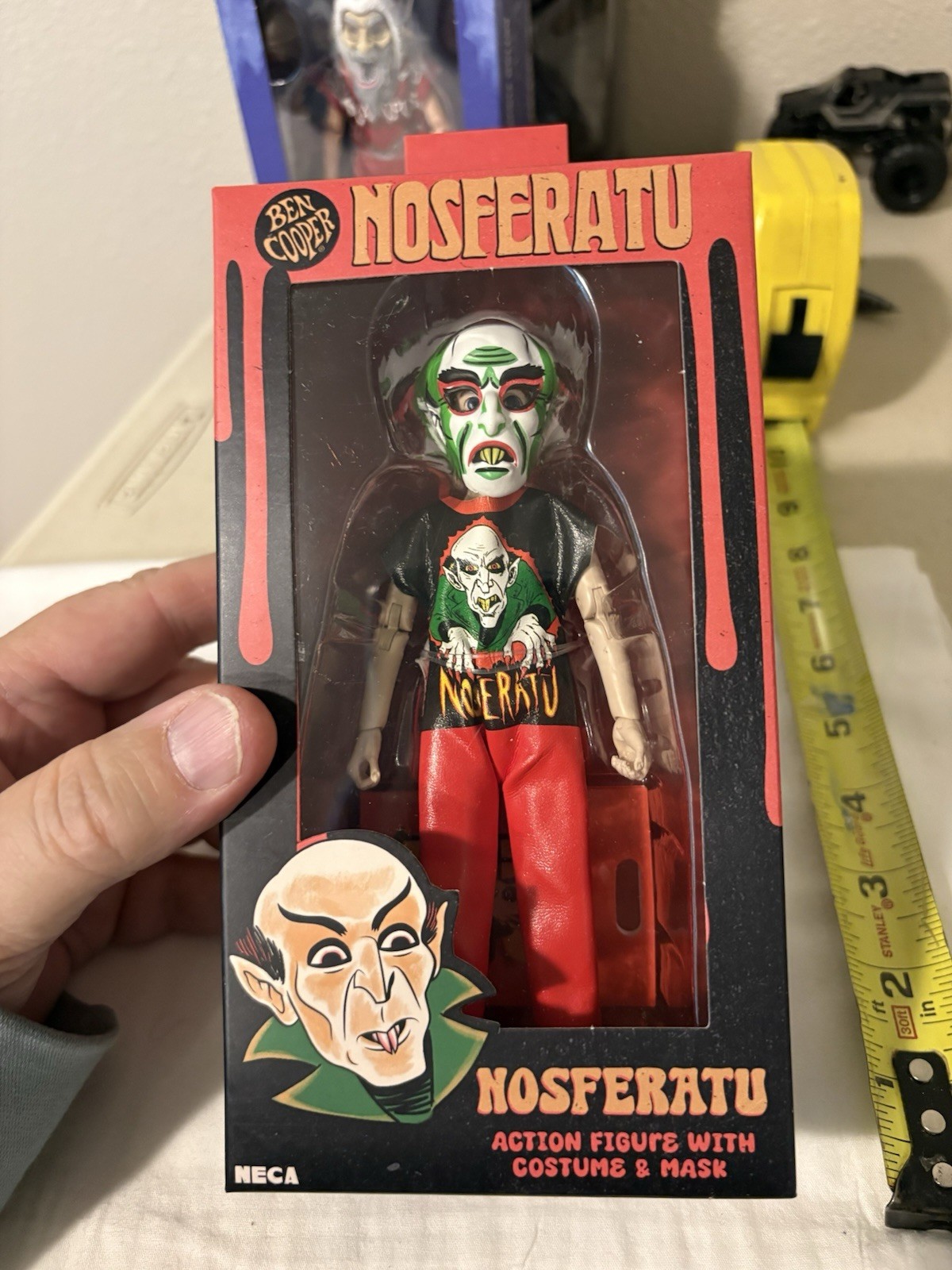 NECA Ben Cooper Nosferatu Action Figure w/costume & Mask New in Package 5.5”