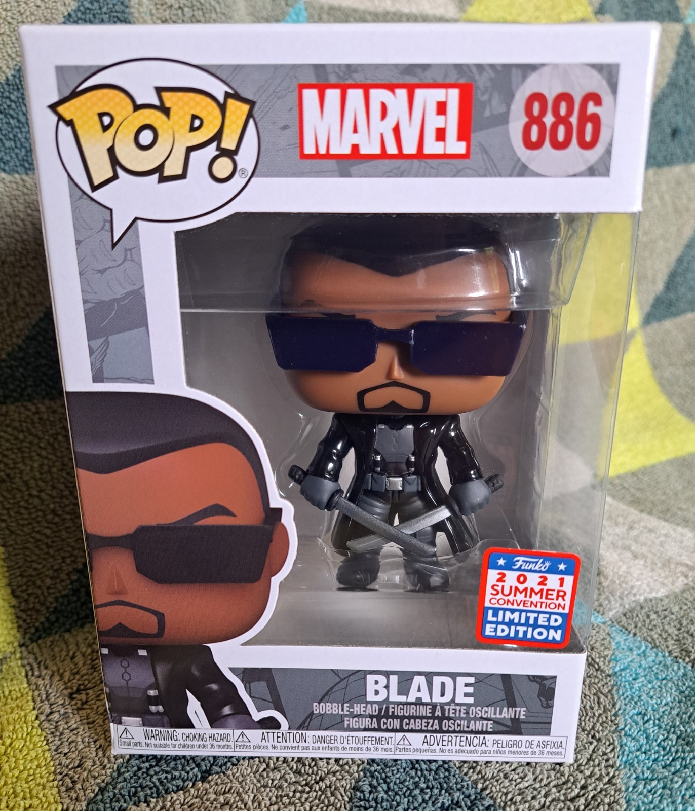 Blade Pop 886 – Marvel Blade Funko Pop! – 2021 Summer Convention with P/P