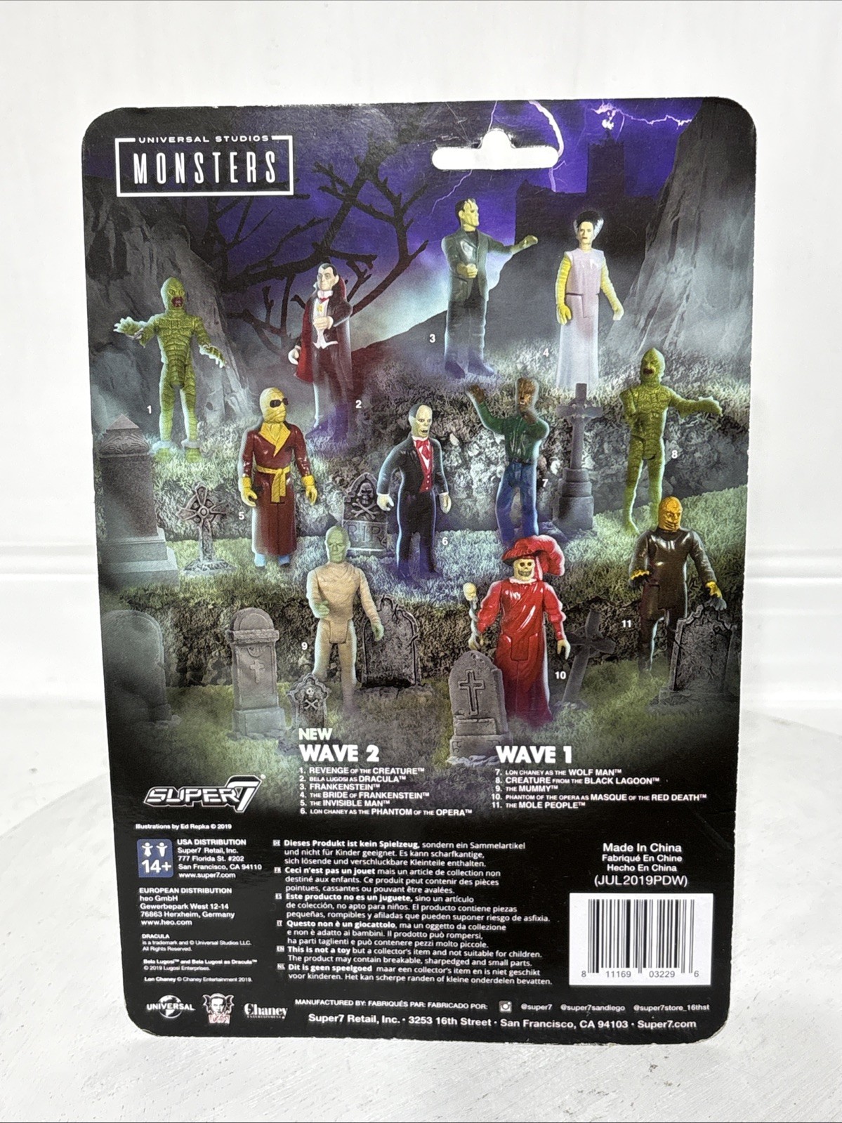 Bela Lugosi DRACULA ReAction Figure Limited Edition Vampire Horror Monsters