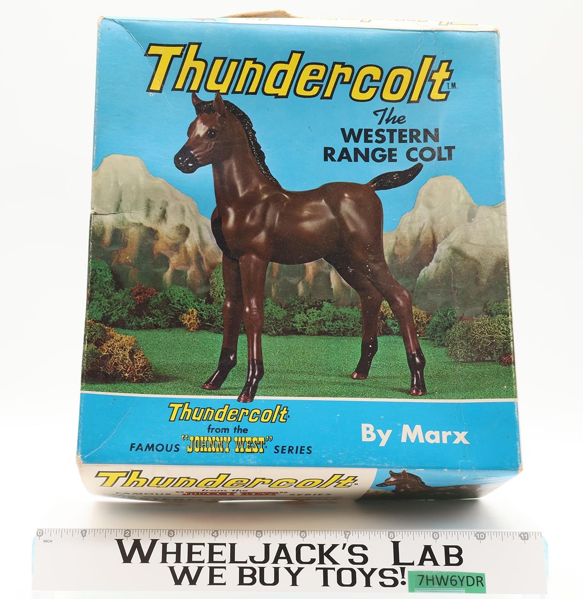 Thundercolt Horse Western Range Colt #2031B Johnny West Series Marx 10&Prime; Vintage