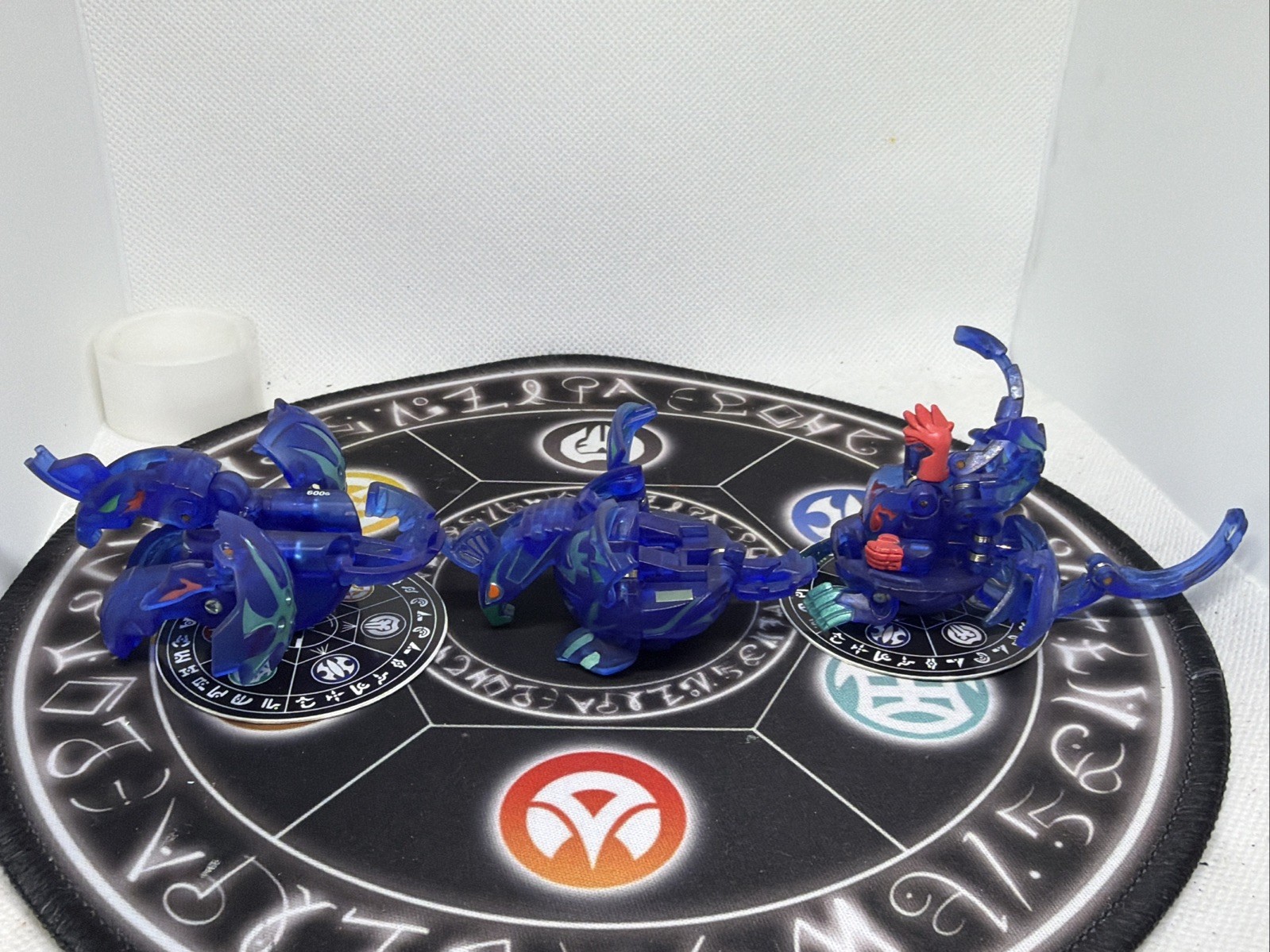 Bakugan Aquos Translucent Skyress Storm Ingram Shun Set VHTF