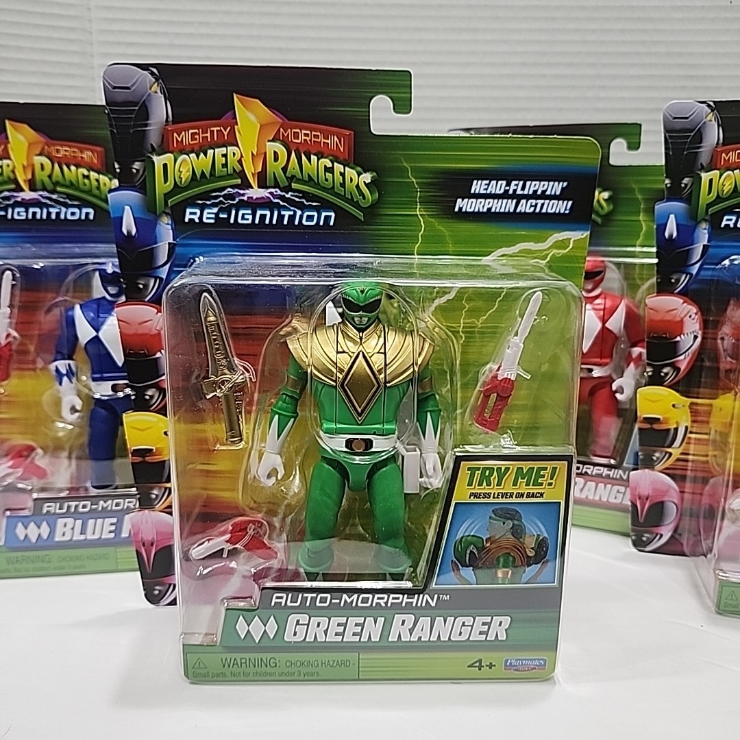 Power Rangers Re-Ignition Auto Mighty Morphin Head-Flippin&rsquo; Lot Set Playmates