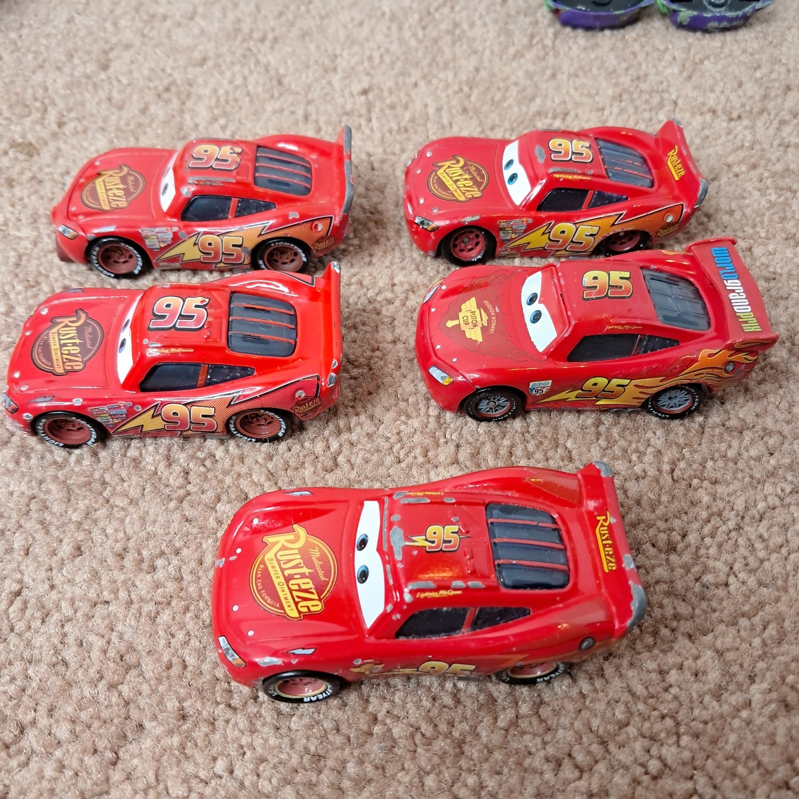 Lot Of 18 Disney&rsquo;s Pixar Cars Die-Cast Racing Toys Mattel Mini Figures