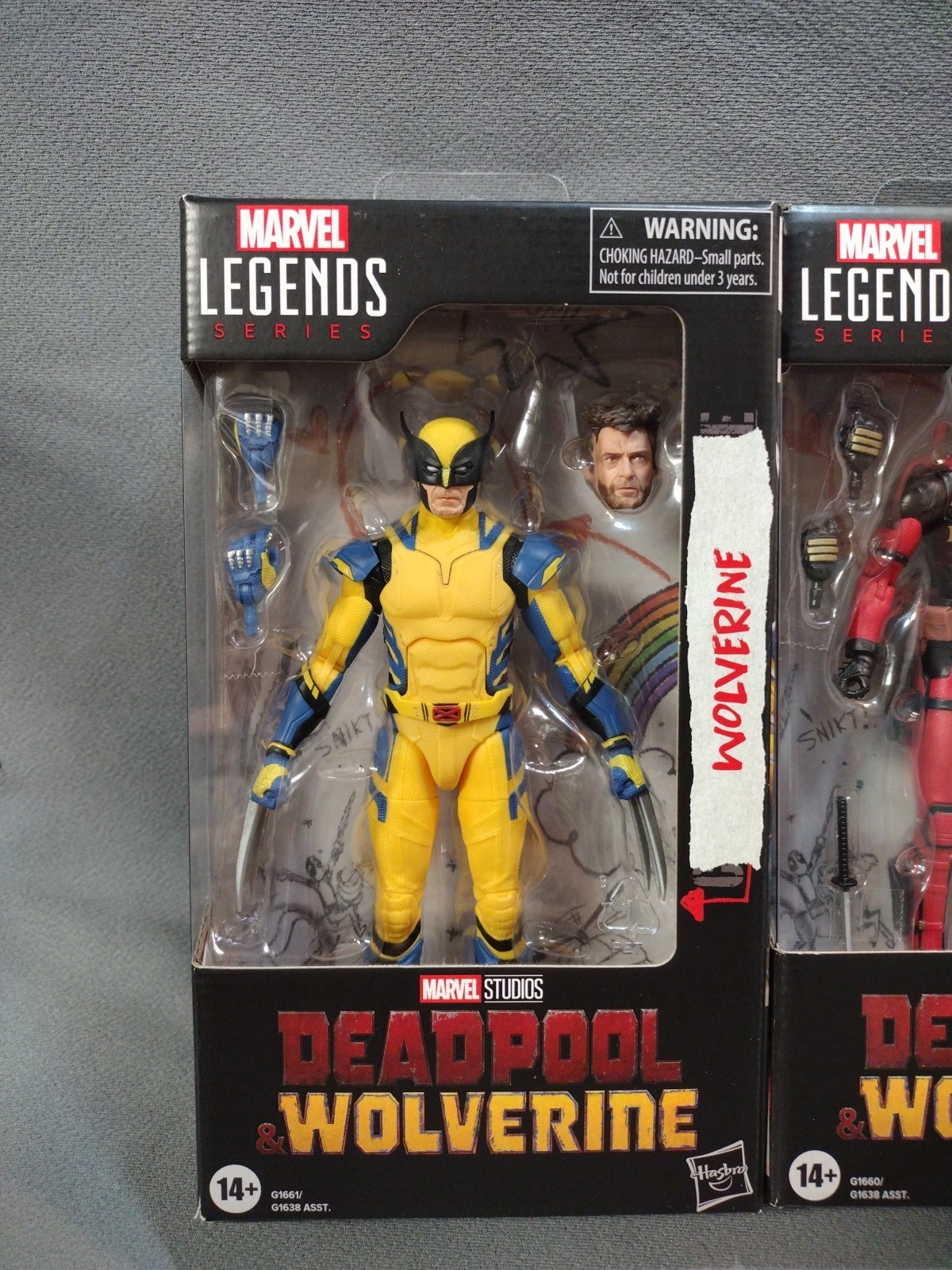 Lot 2 Deadpool & Wolverine Marvel Legends HASBRO Figures 6&Prime; Jackman