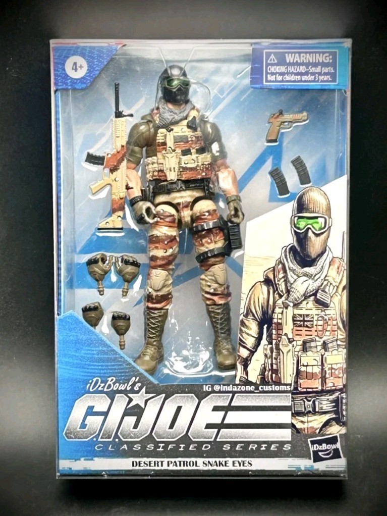 GIJOE CLASSIFIED SERIES Custom « Desert Ops SNAKE EYES » COLLECTORS BOX SET