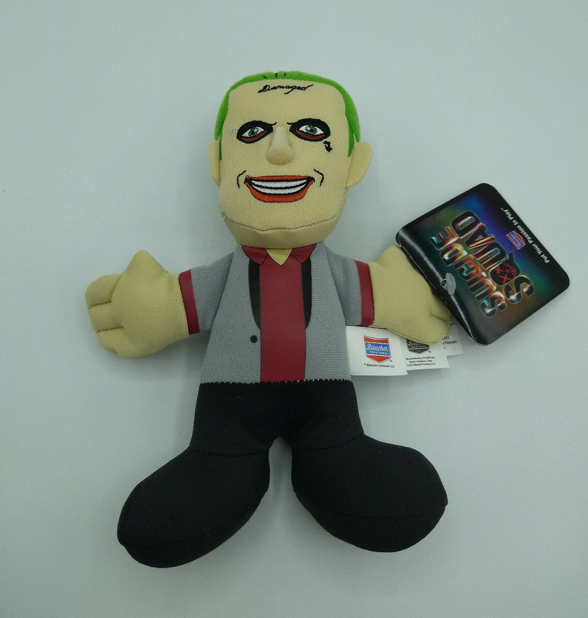 Bleacher Creatures Suicide Squad THE JOKER Plush Doll New w/tags 2016 7&Prime;