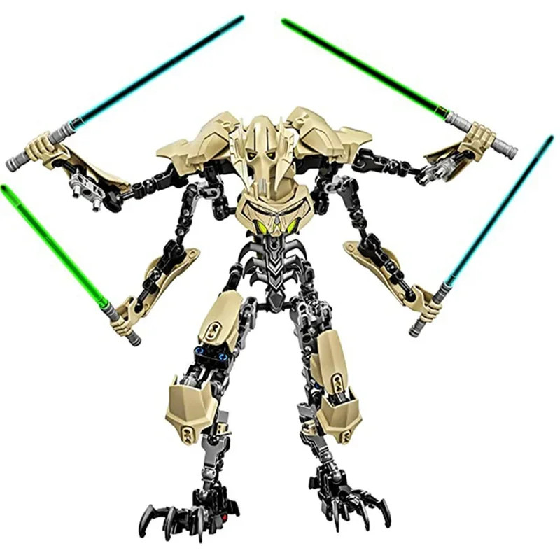 32cm Sci-Fi Cyborg General Action Figure Building Block Model Robot Toy Gift