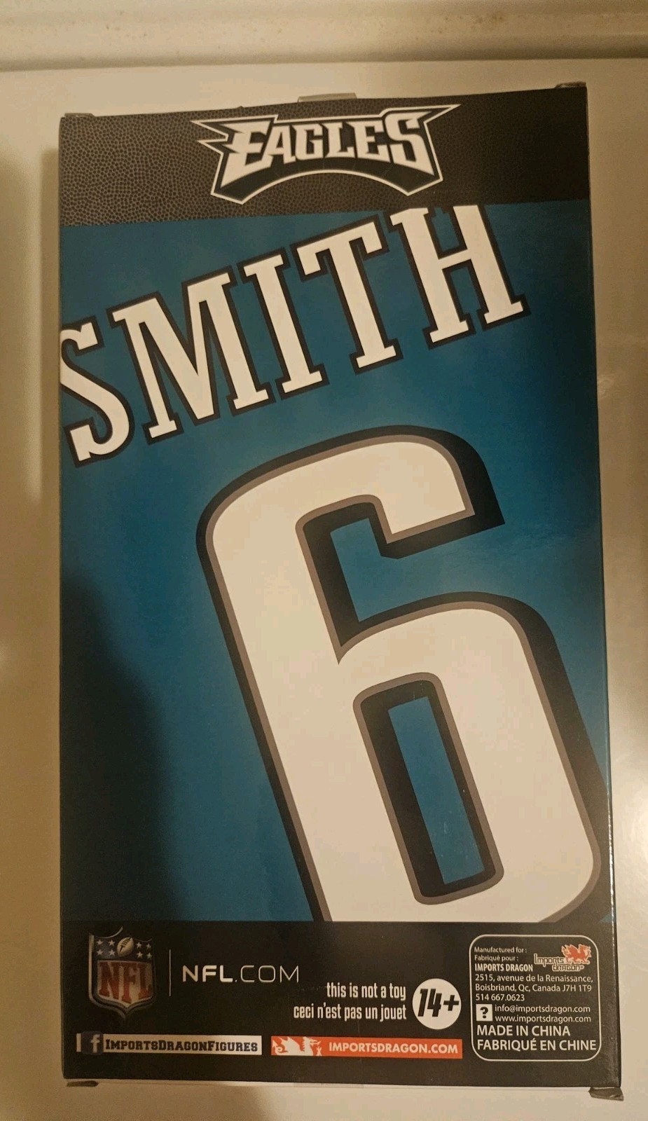 Imports Dragon NFL DeVonta Smith Philadelphia Eagles White Jersey Chase Variant