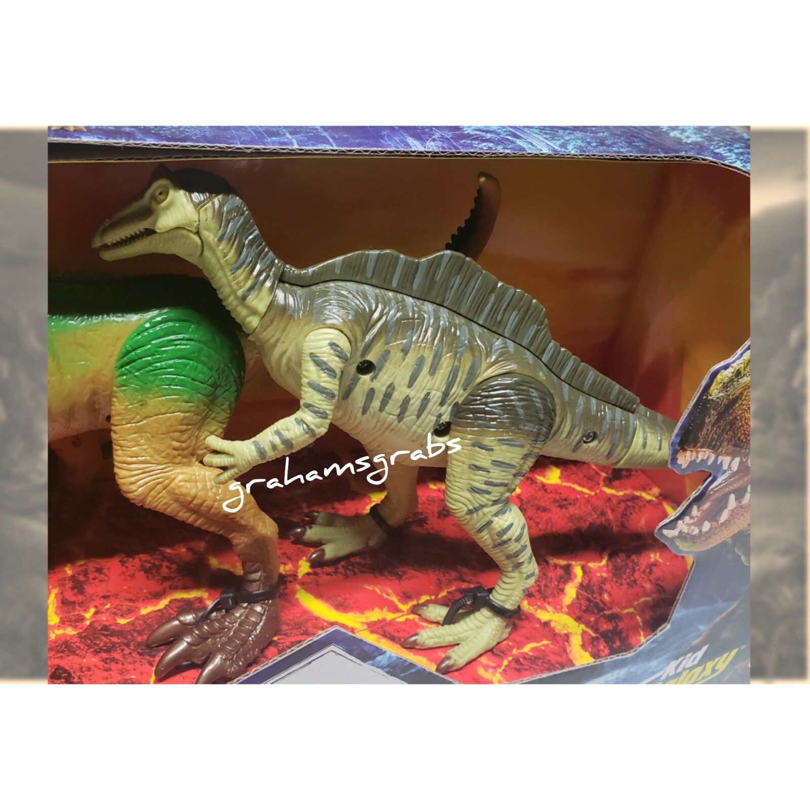 KID GALAXY POSEABLE 9&Prime; DINOSAUR ACTION 6 PIECES! CREATE EPIC BATTLES! NEW