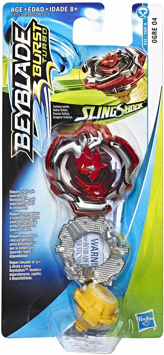 New BEYBLADE Burst Turbo Slingshock Single Top Ogre O4 Battle Toy
