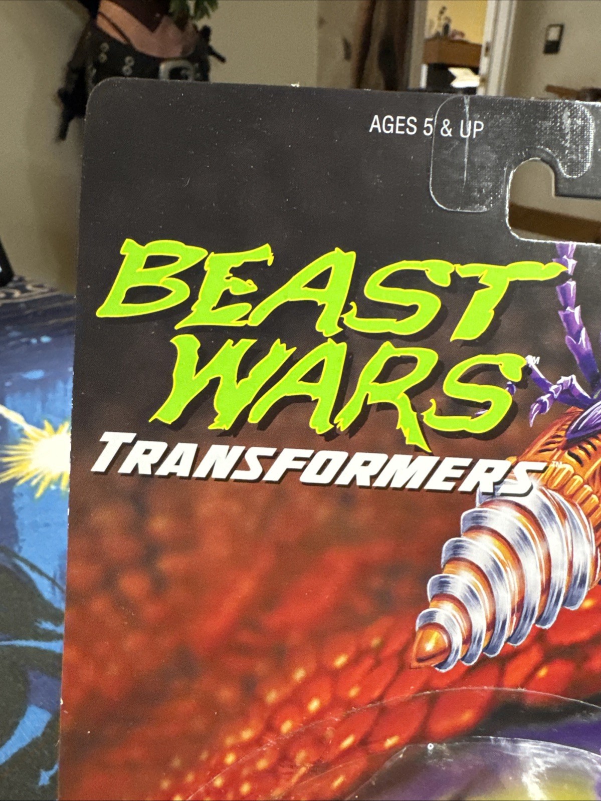 Beast Wars Transformers Drill Bit Evil Predacon 1996 New Sealed Action Figure