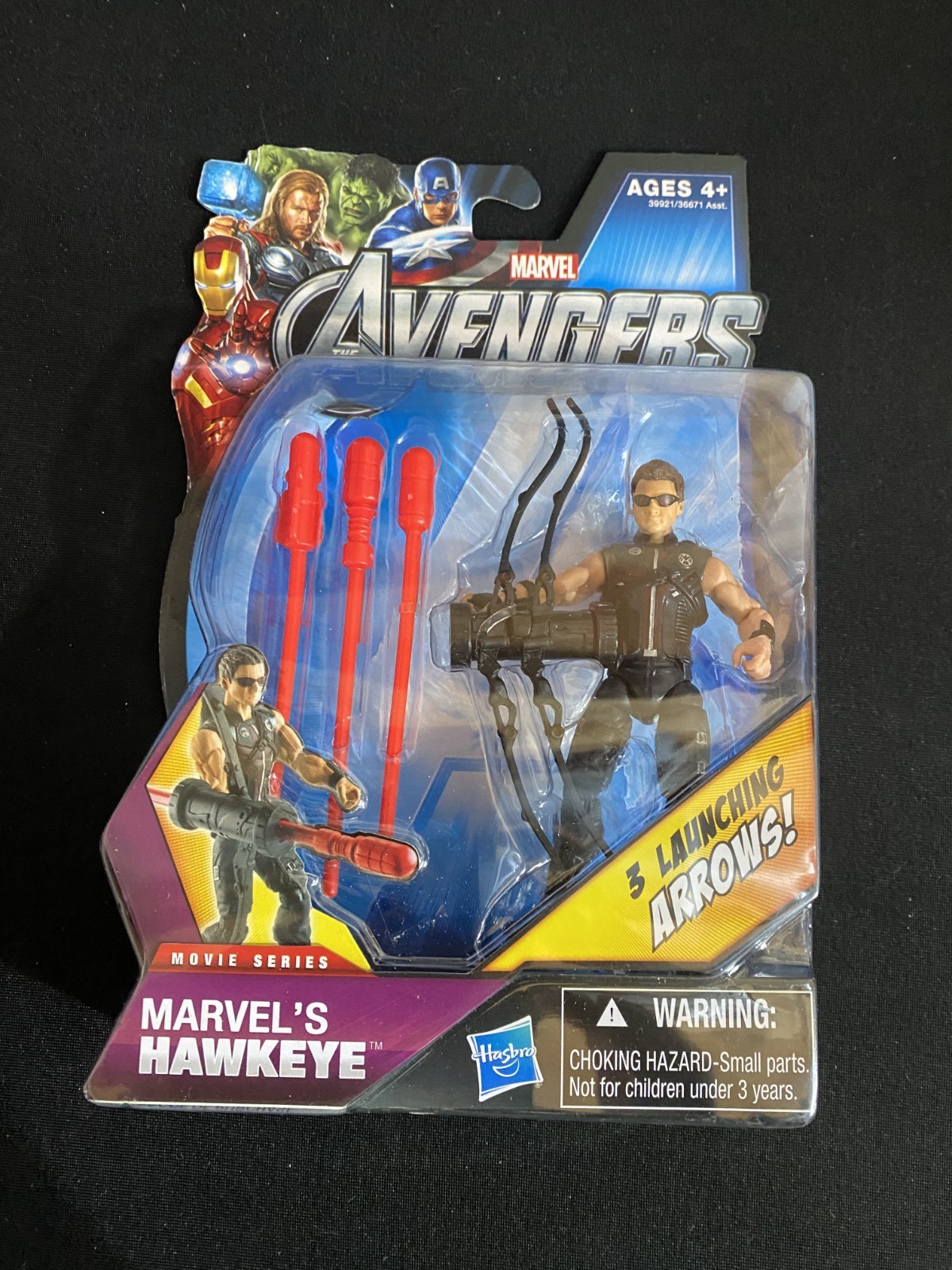 THE AVENGERS MARVEL&rsquo;S HAWKEYE ACTION FIGURE MOVIE SERIES HASBRO #13 NEW SEALED