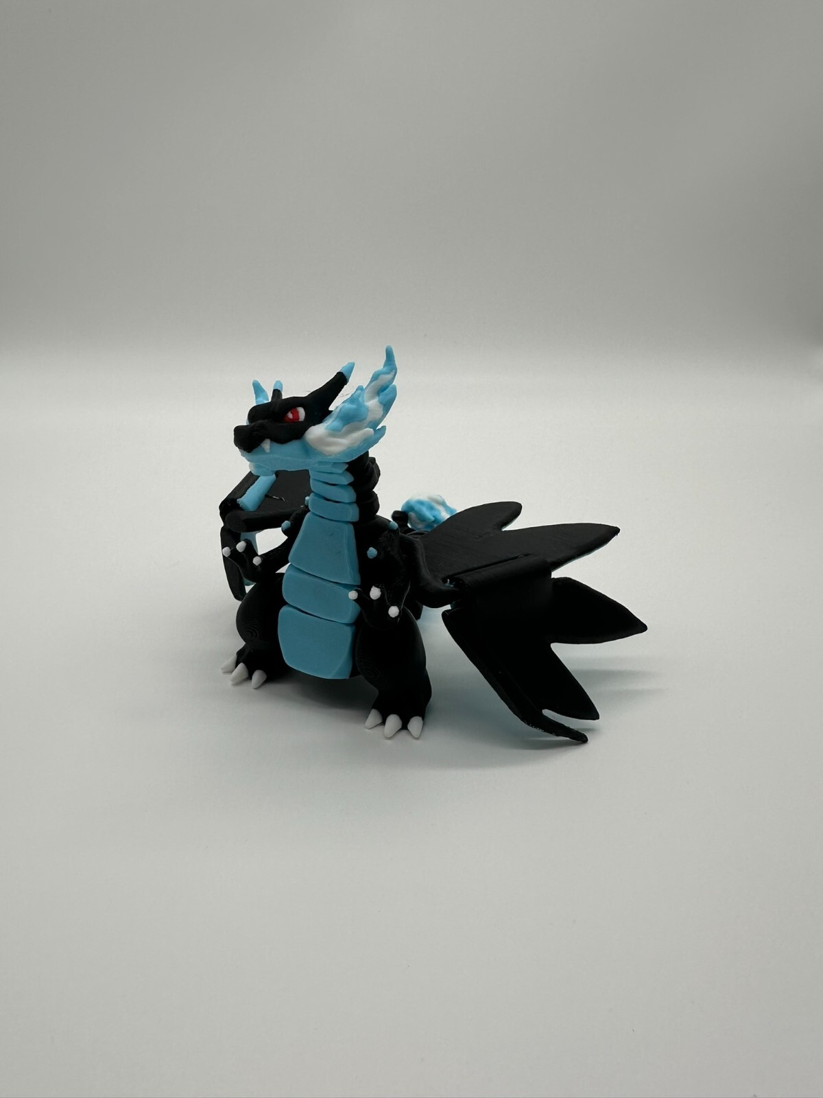 3D Printed Multi-Color Mega Charizard X Articulated Flexi Toy – Flexi Figure