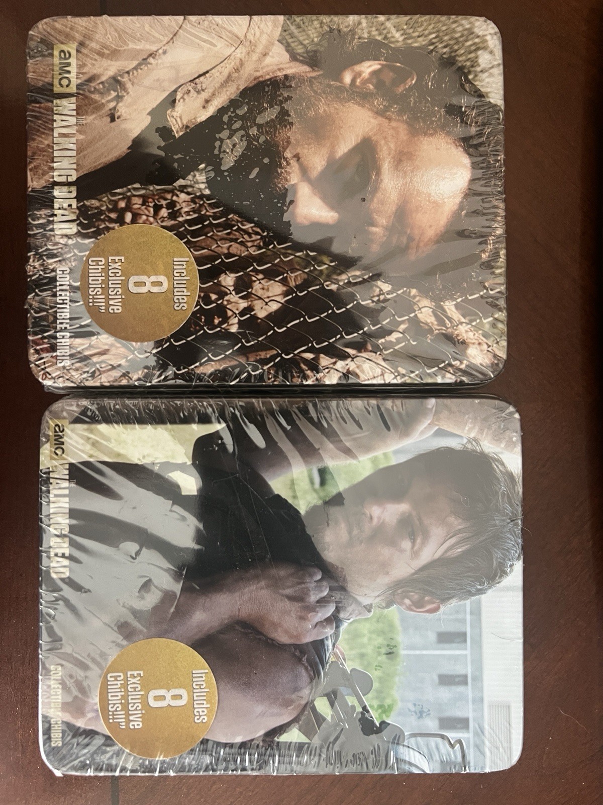 Walking Dead Collectible Chibis Tin #1 & 2. Unopened. Includes 8 Chibis Each Tin