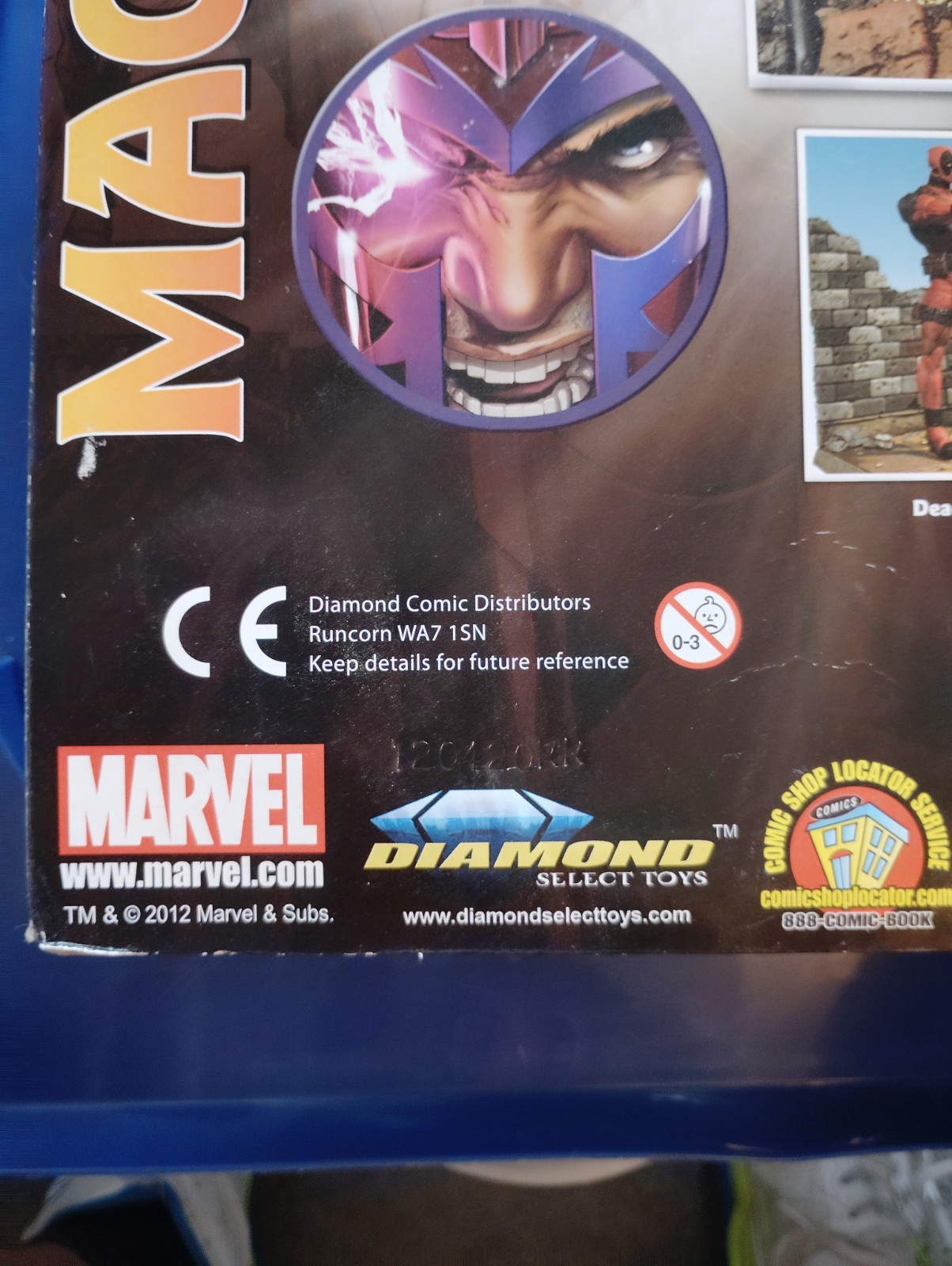 2012 Marvel Diamond Select X-Men « Magneto » Action Figure New Sealed Box