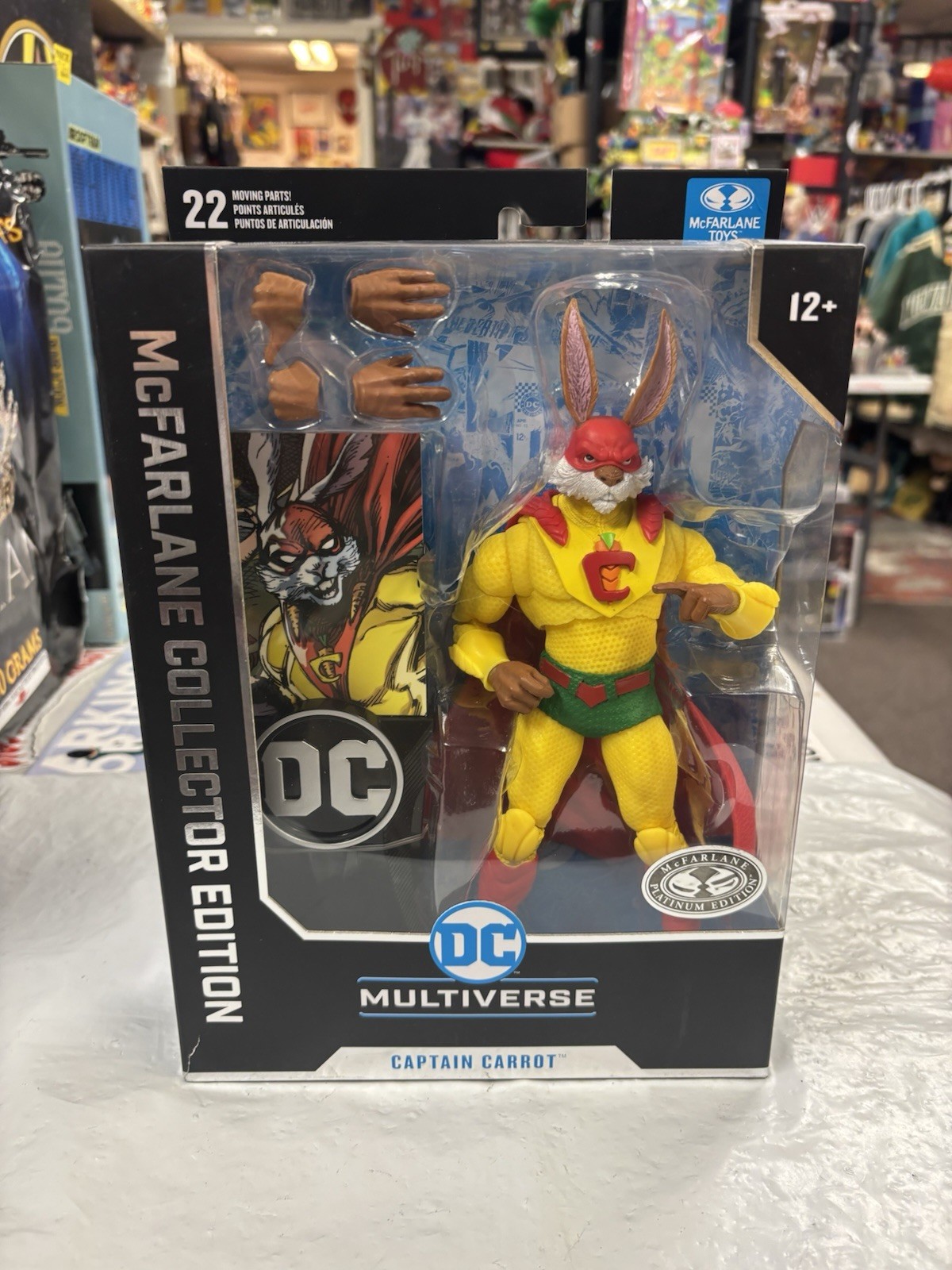 NEW McFarlane Toys DC Multiverse Captain Carrot 7&Prime; Platinum Edition Chase Figure