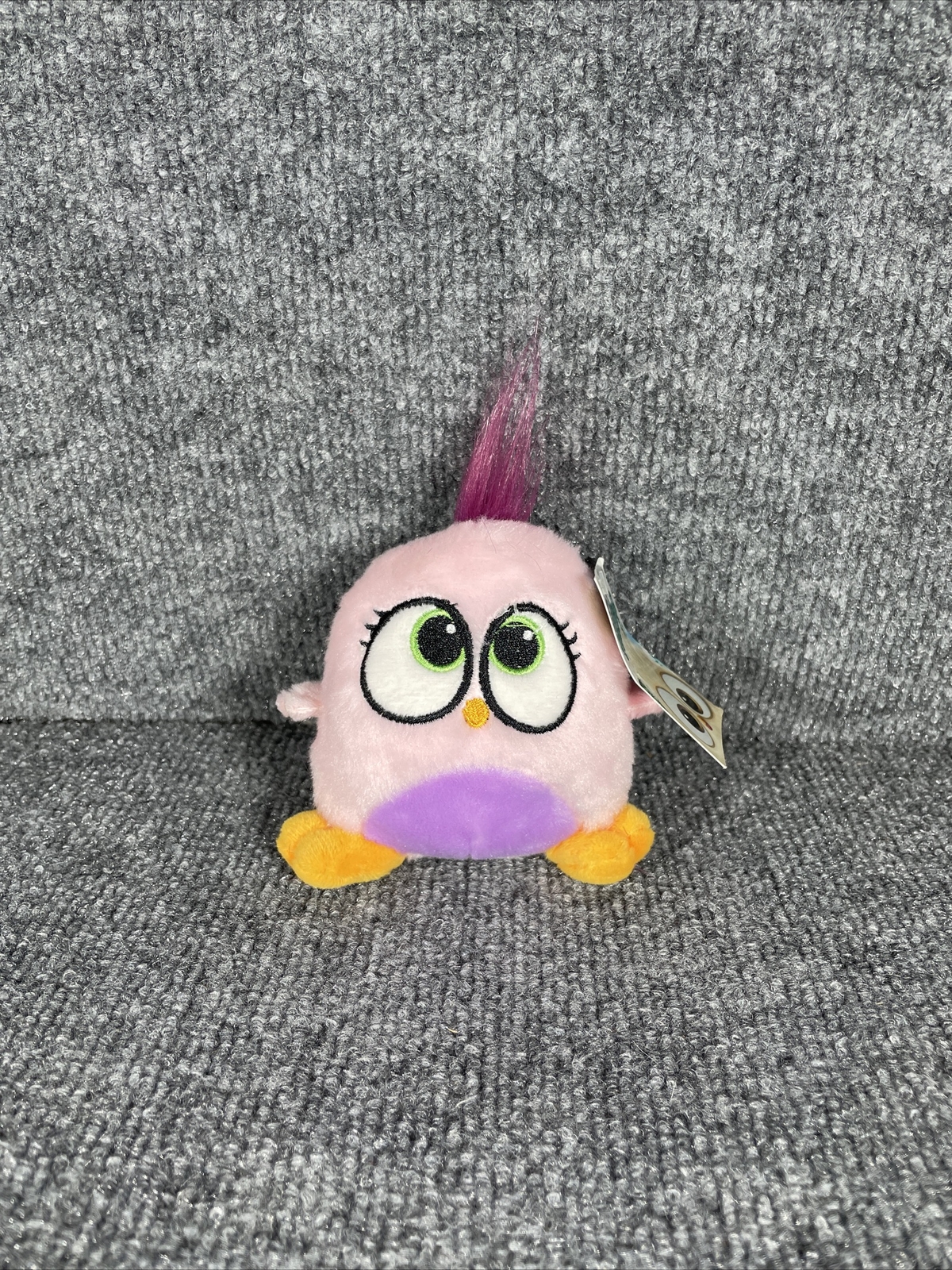 ✨Angry Birds Hatchlings Hanger Clip Bulls i Toy Rovio Zoe-Pink-Plush 4.5” w Tag✨