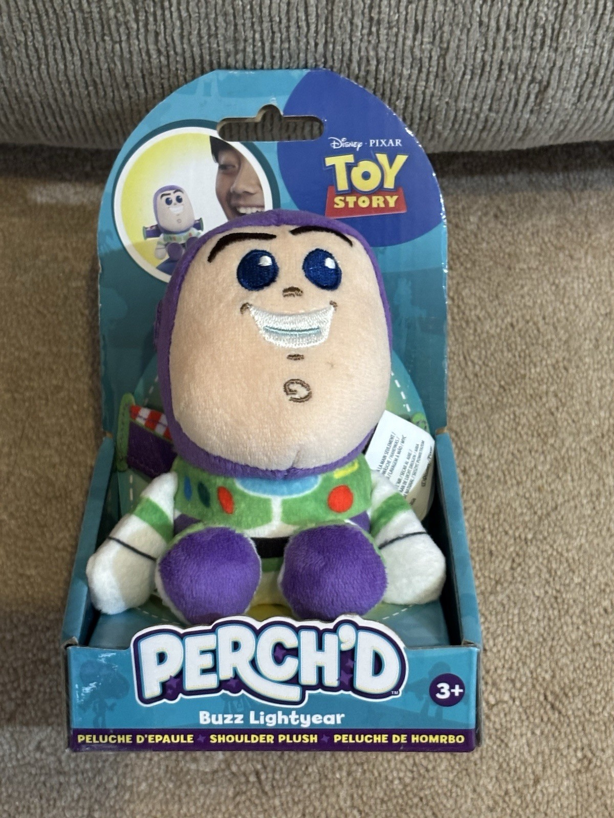 NEW – Toy Story Perch&rsquo;d BUZZ LIGHTYEAR 3.75&Prime; Shoulder Plush Toy Figure 2026