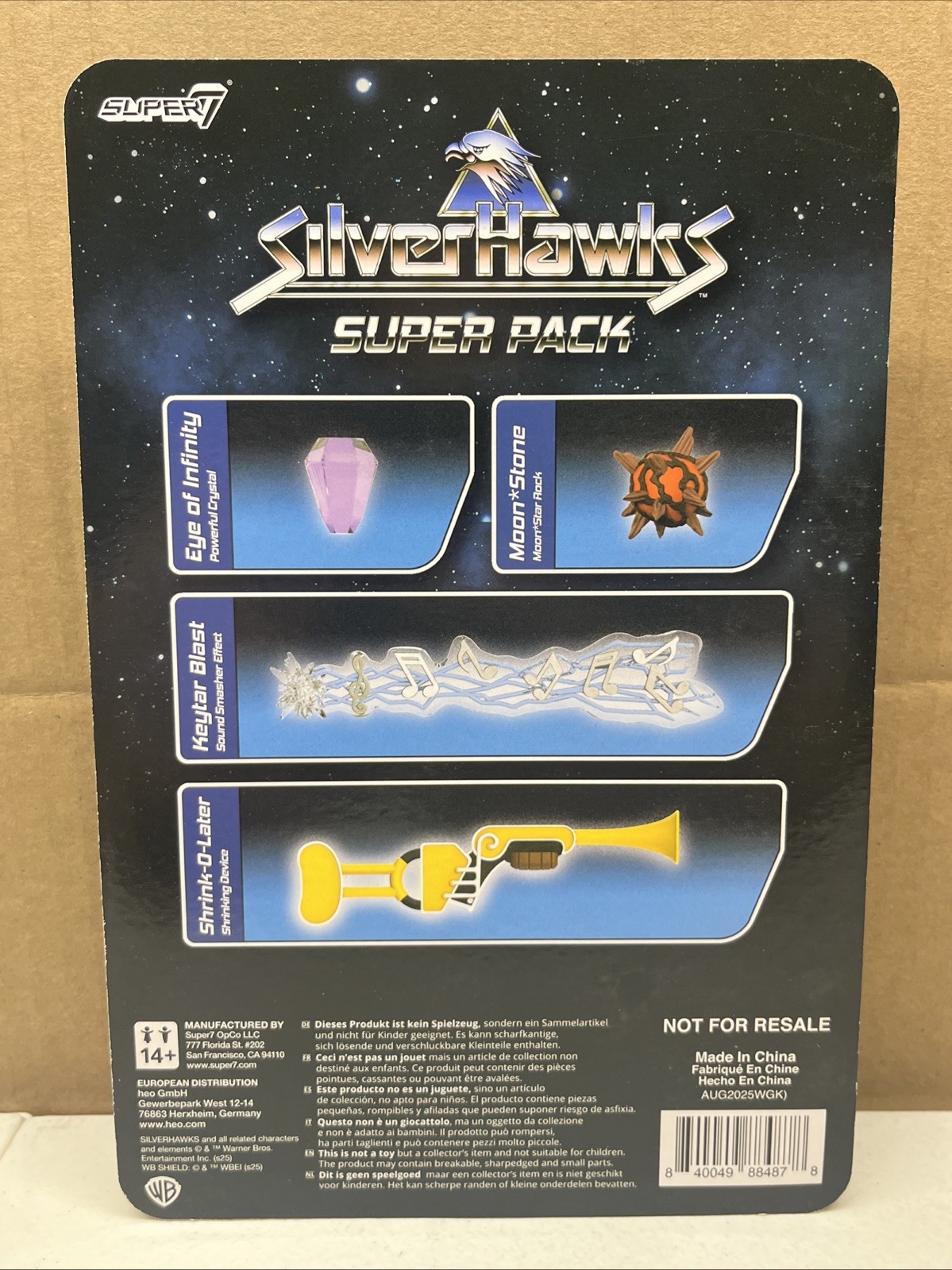 super 7 Silverhawks wave 7 super pack Ultimates Action Figure accessory ,sealed