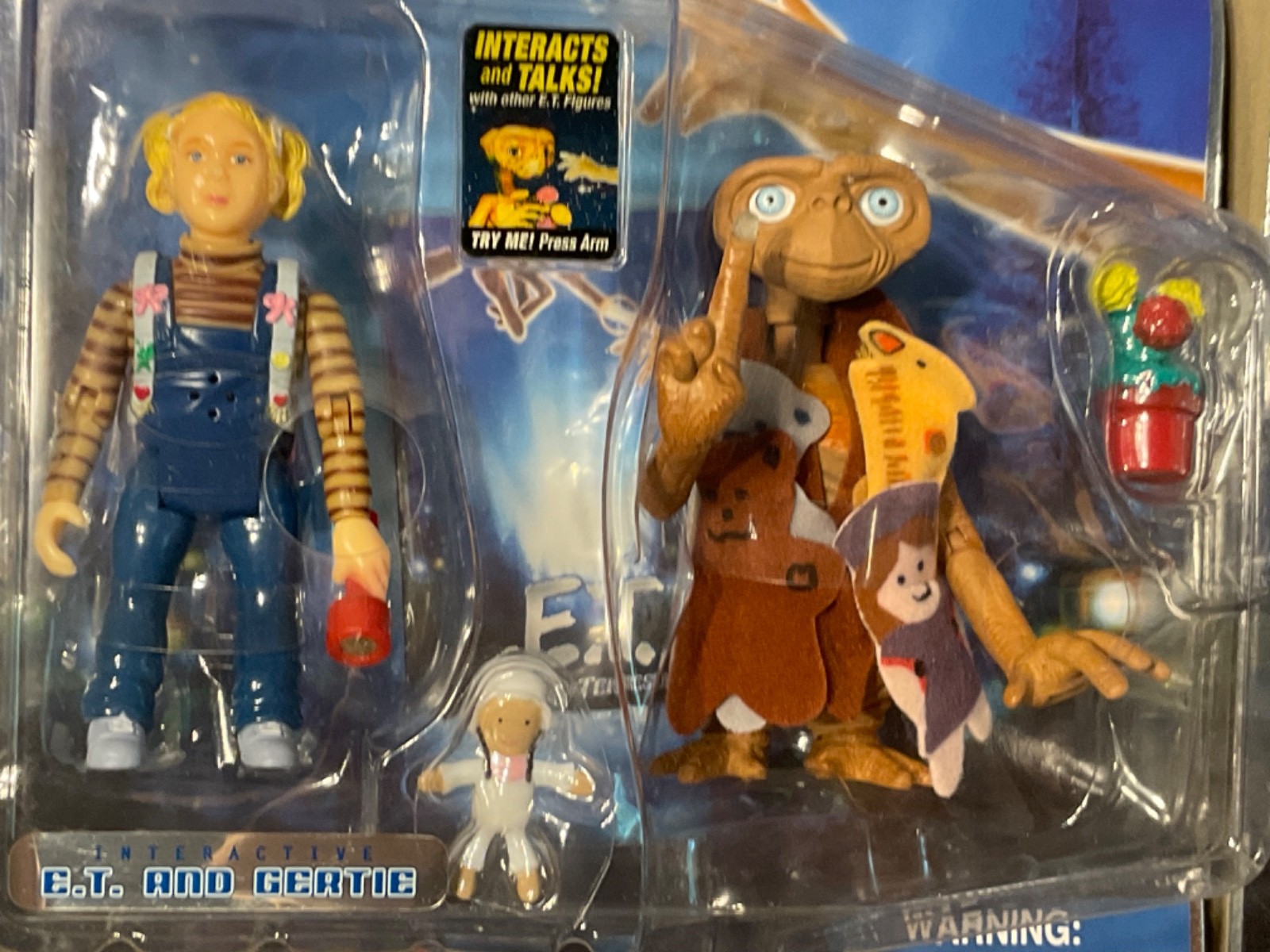 E.T. & Gertie and E.T. & Elliott Interactive Sets 2001 Toy R Us Sealed /New