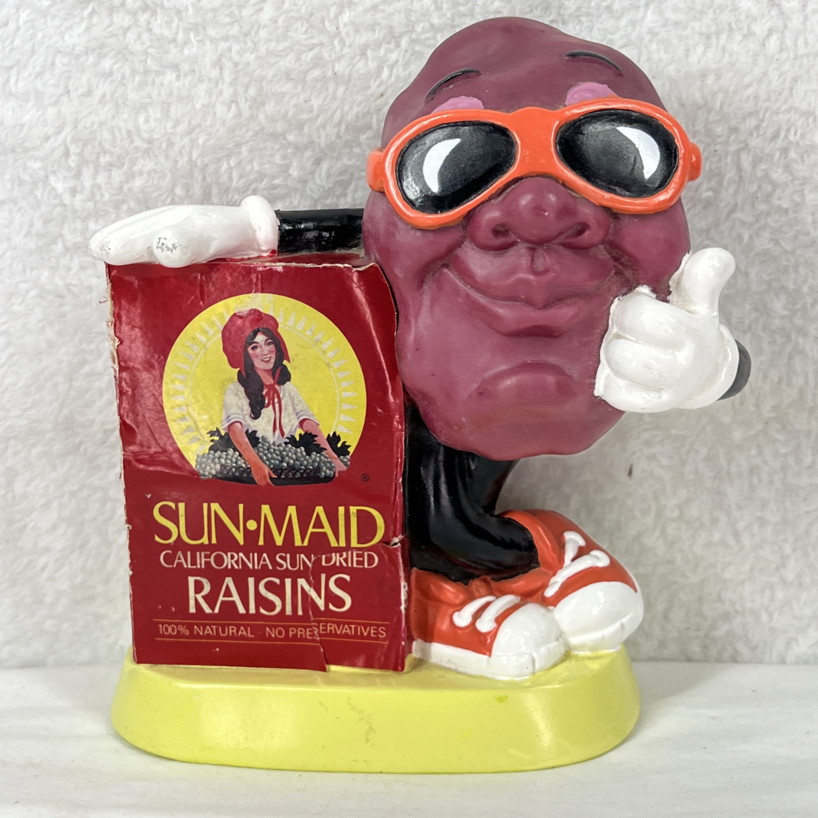 Sun Maid California Raisins Collectable Coin Bank 1987 Vintage