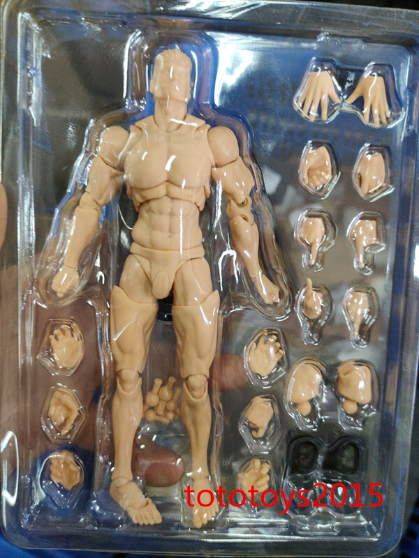 US Romankey 1/12 Yellow Super Flexible Man Body Male 6 »Joint Figure Doll Toy