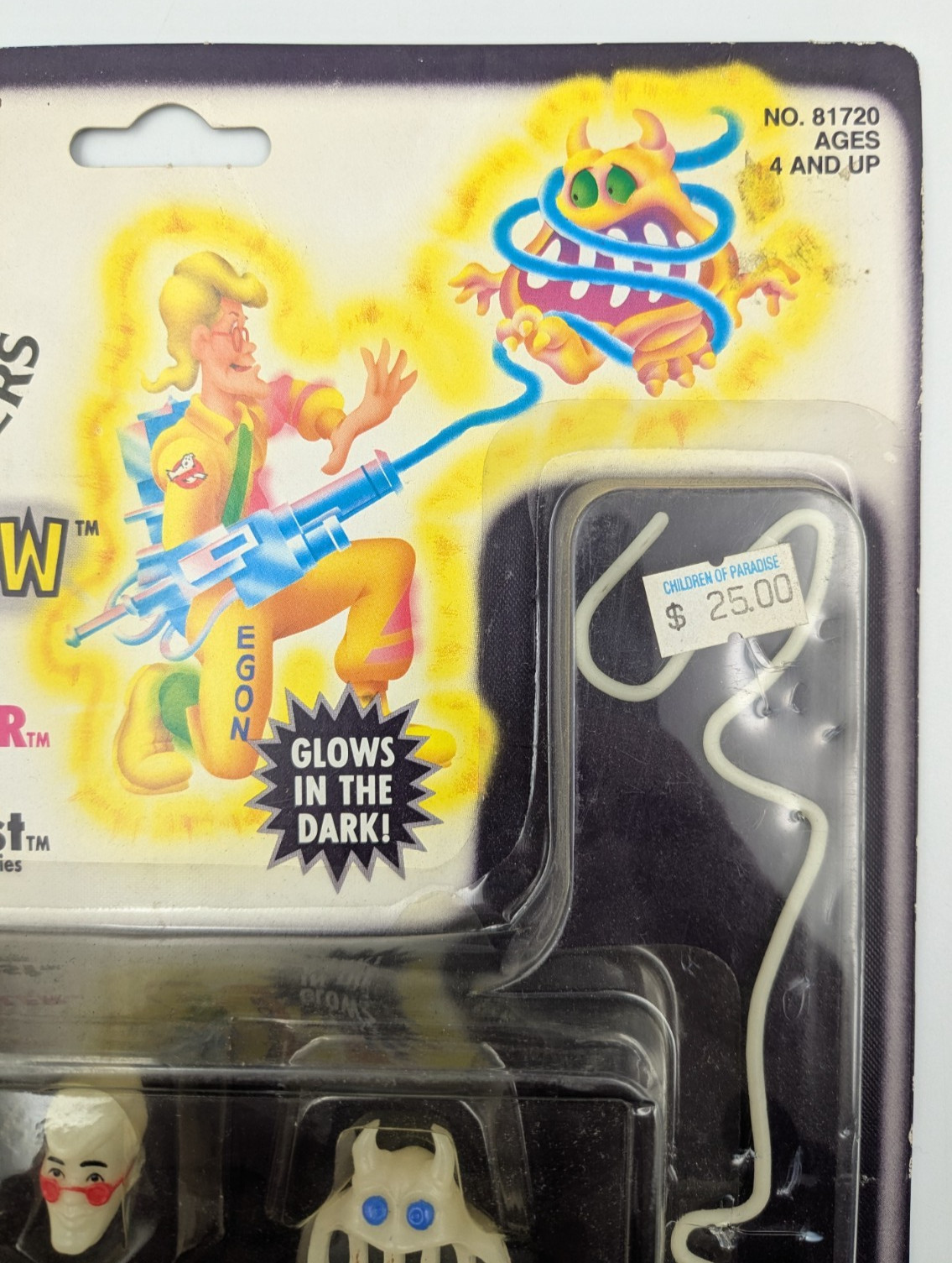 Vintage Kenner The Real Ghostbusters Ecto-Glow Egon Spengler Jail Jaw Ghost MOC