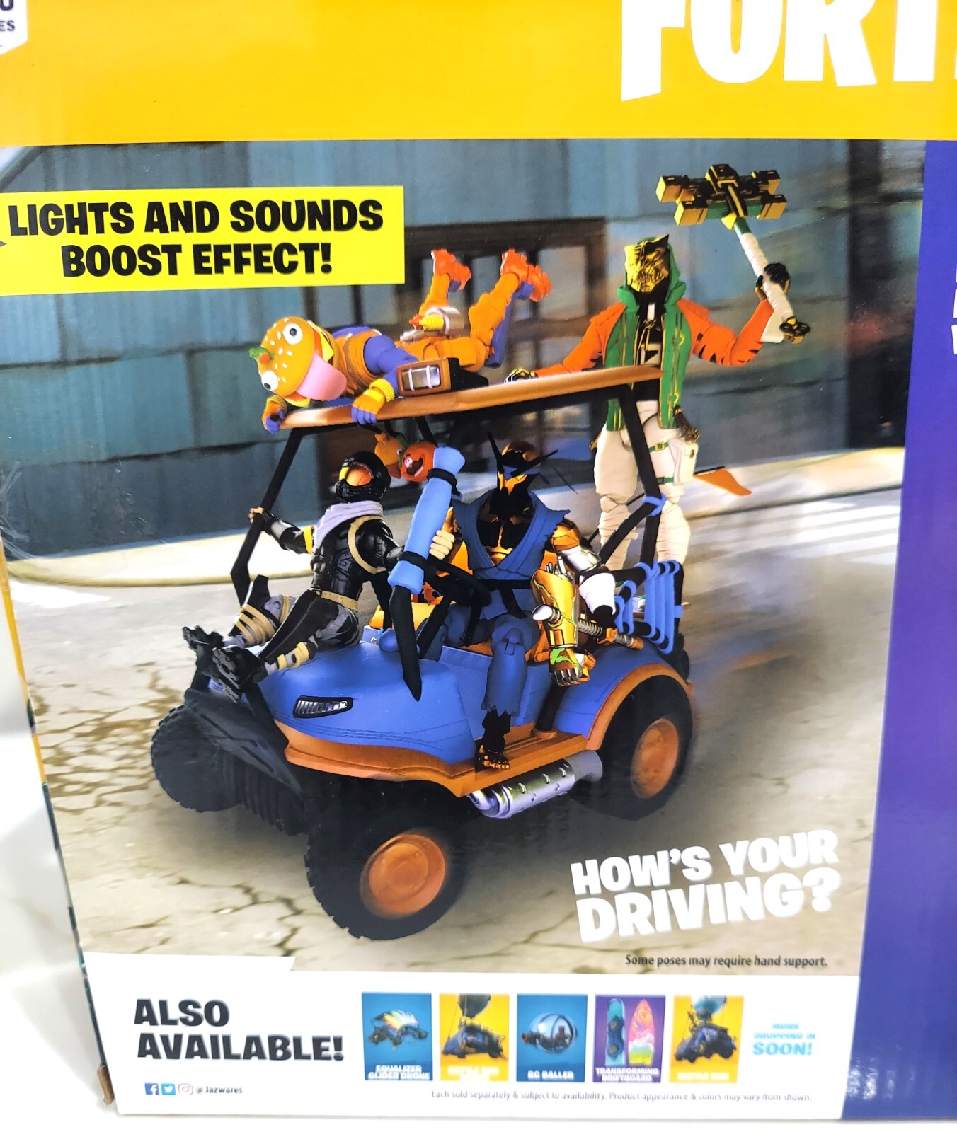 New FORTNITE ATK Stinger Kart Remote control Light & Sound + Wasp Action Figure