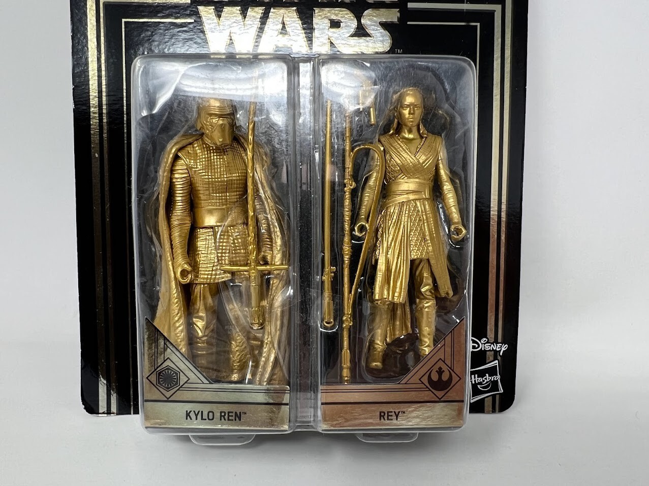 Star Wars Commemorative Skywalker Saga (2019) Hasbro Gold Kylo Ren & Rey Figure