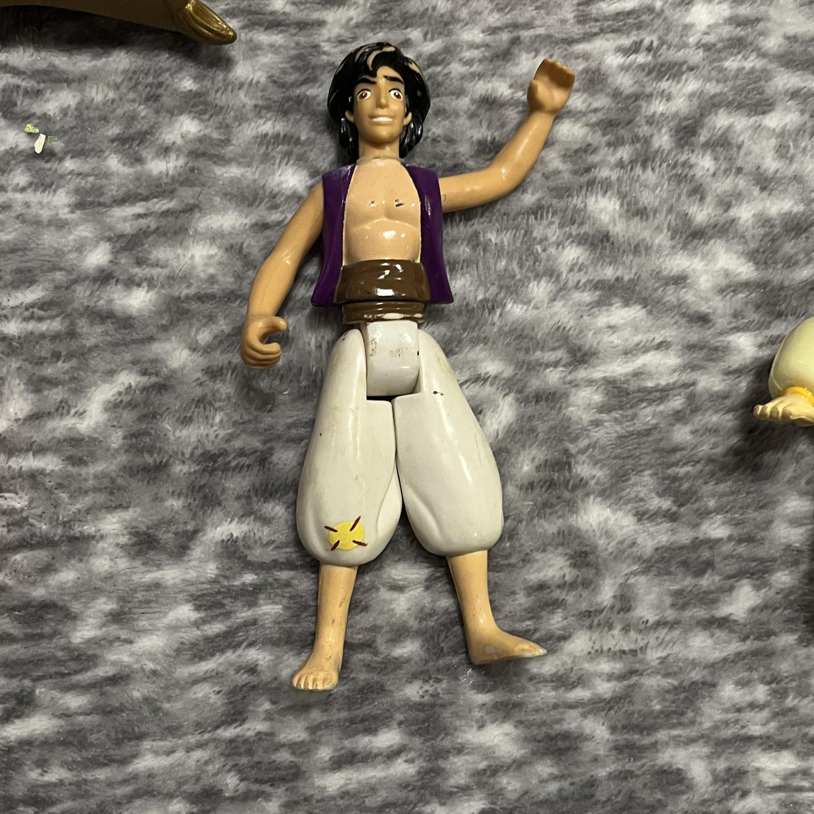 Vintage Disney Aladdin Action Figure Lot Mattel Magic Carpet Jasmine Abu Sultan