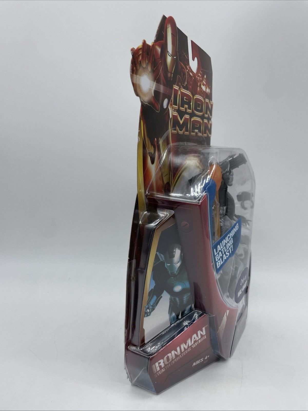 Marvel Iron Man Stealth Operations Suit Action Figure Launching Gatling Blast