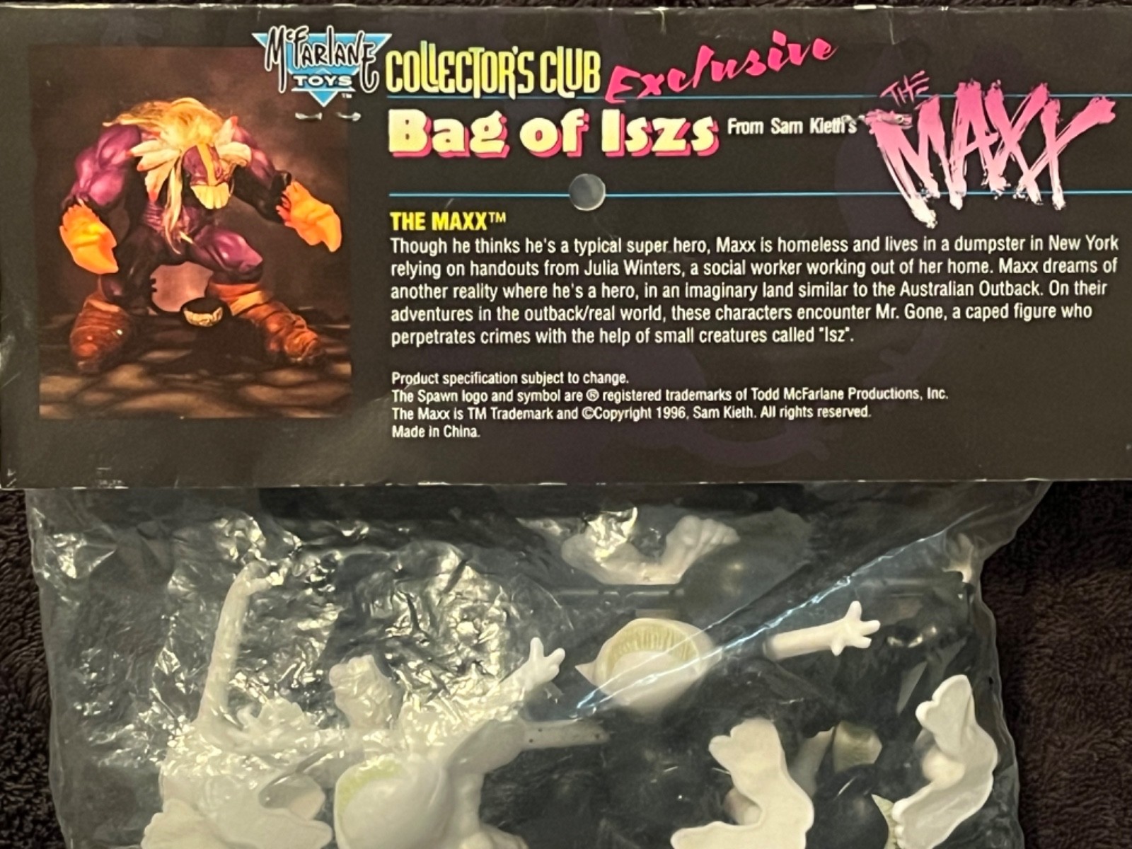 New The Maxx Figure Bag Of ISZs w/Rare Red ISZ Sam Kieth Spawn McFarlane Shocker