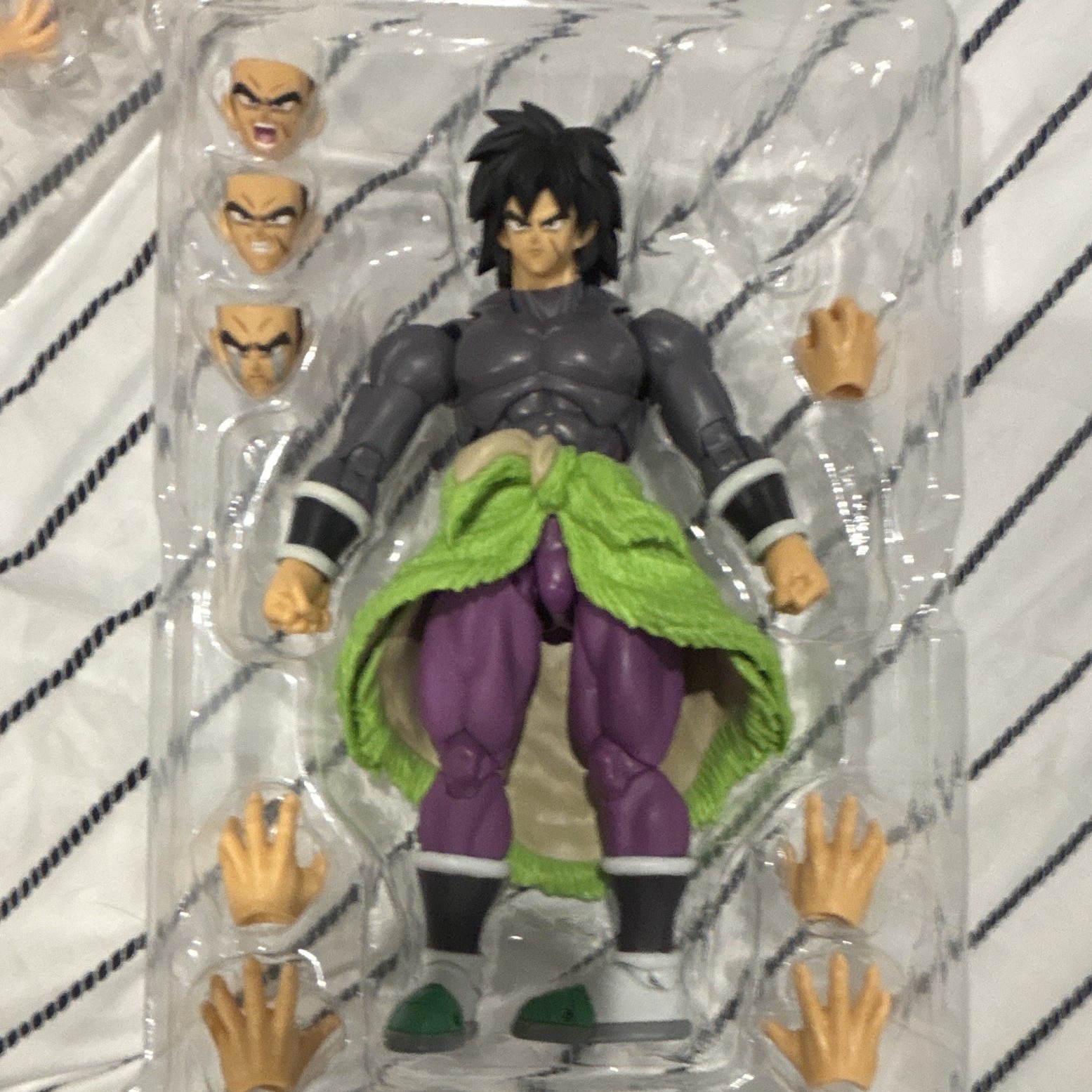 Broly superhero sh figurarts, doesn’t come with Gohan extra head. No cover box.