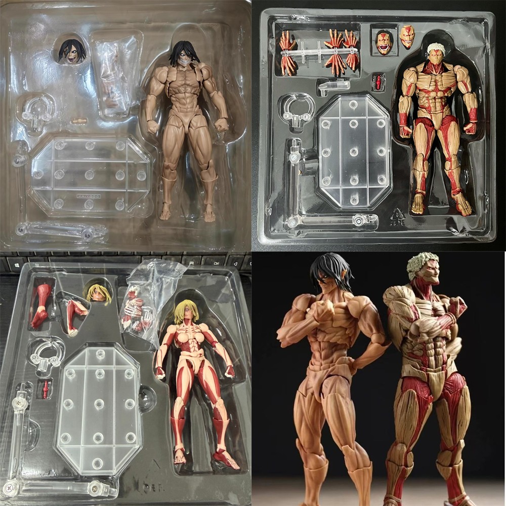 Anime Attack on Titan Armored Titan & Eren Yeager & Annie Leonhart Action Figure