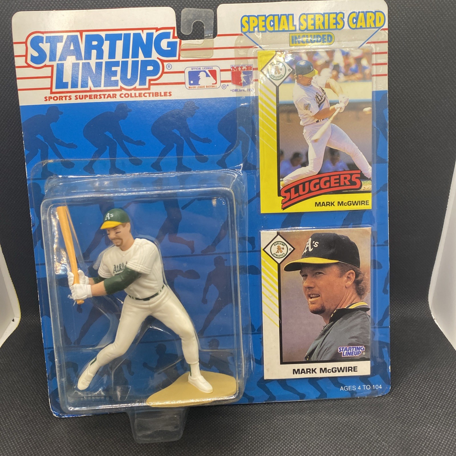 1993 Starting Lineup Mark McGwire Oakland Athletics A&rsquo;s Special Series Cards