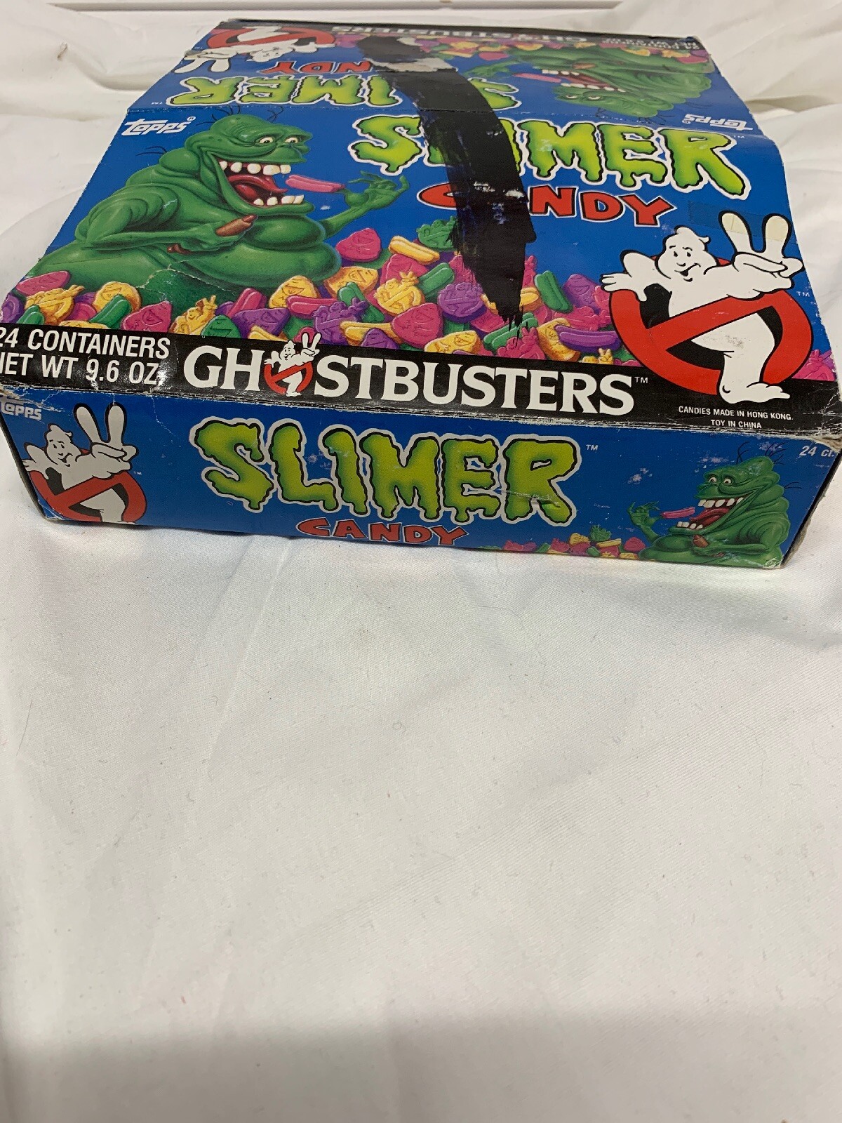 TOPPS GHOSTBUSTERS SLIMER 1989 HEAD BUST CANDY BOX CONTAINERS DISPENSER 20 PIECE