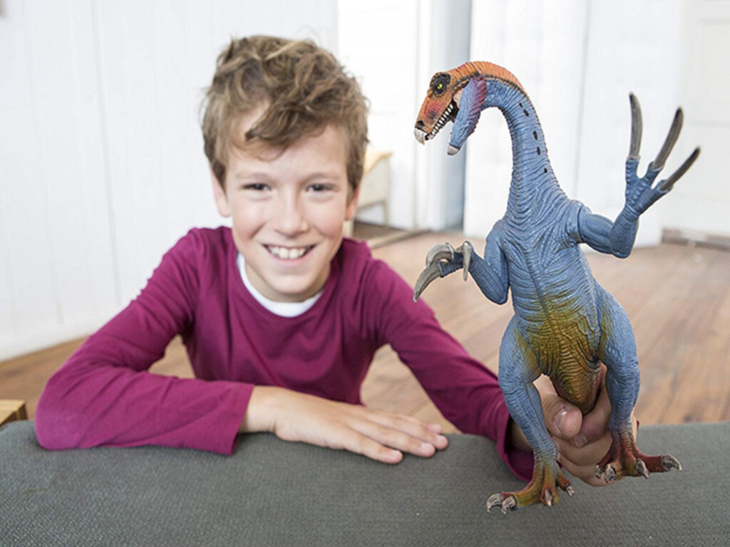 Jurassic Dinosaur Realistic Model 8.27&Prime; Therizinosaurus Figure Kid Dino Toy Gift
