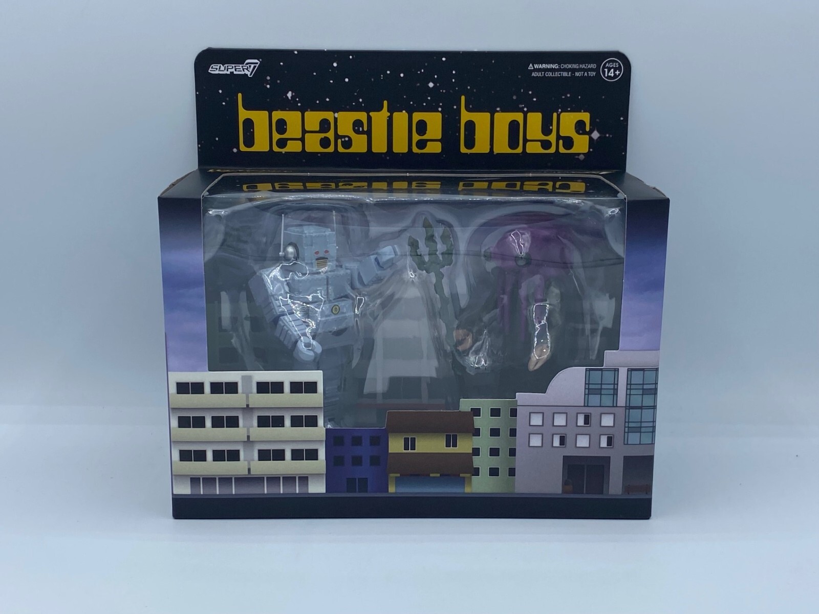 BEASTIE BOYS INTERGALACTIC Super7 ReAction 3.75&Prime; Action Figure 2-Pack NEW
