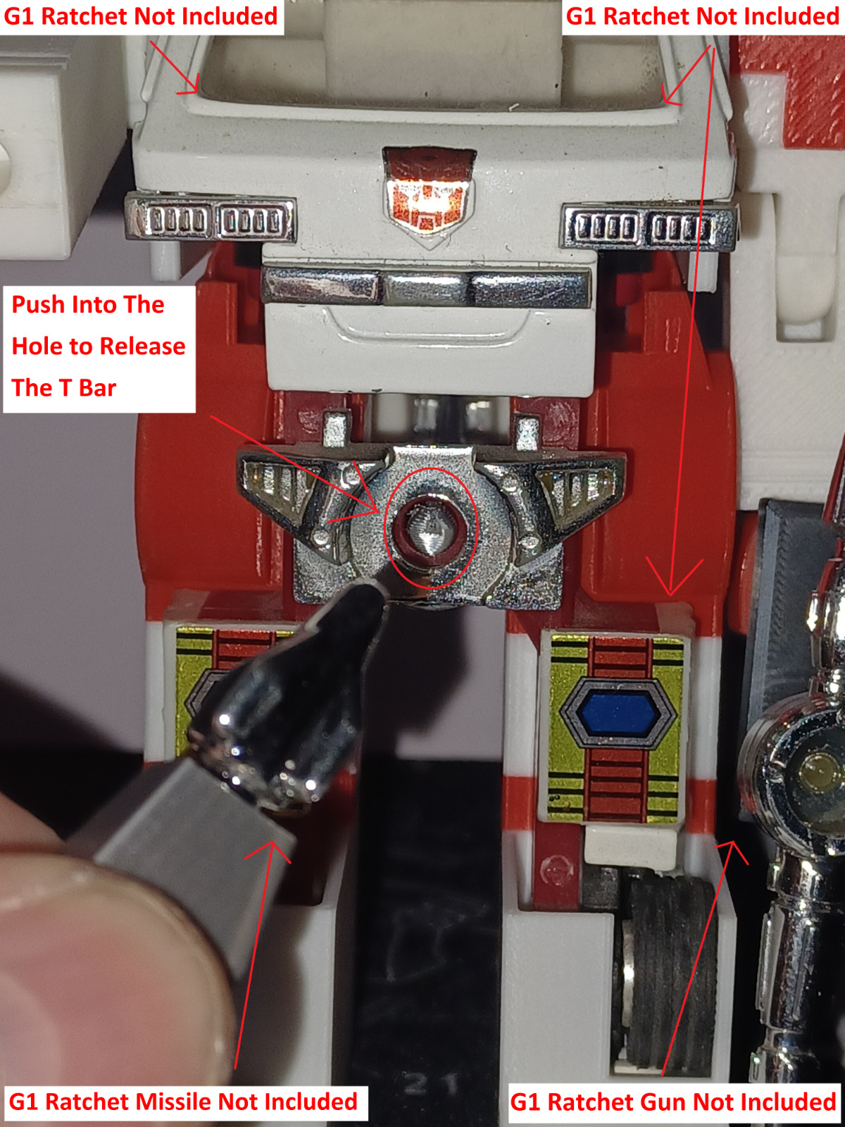 Transformers G1 Ratchet 3D Printed Upgrade Parts Only G1 Ratchet IS NOT INCLUDED