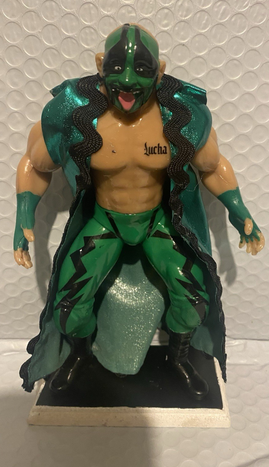 Mr Iguana CMLL LUCHADOR Wrestler 7 in Action Figure Mexican Toys HANDMADE