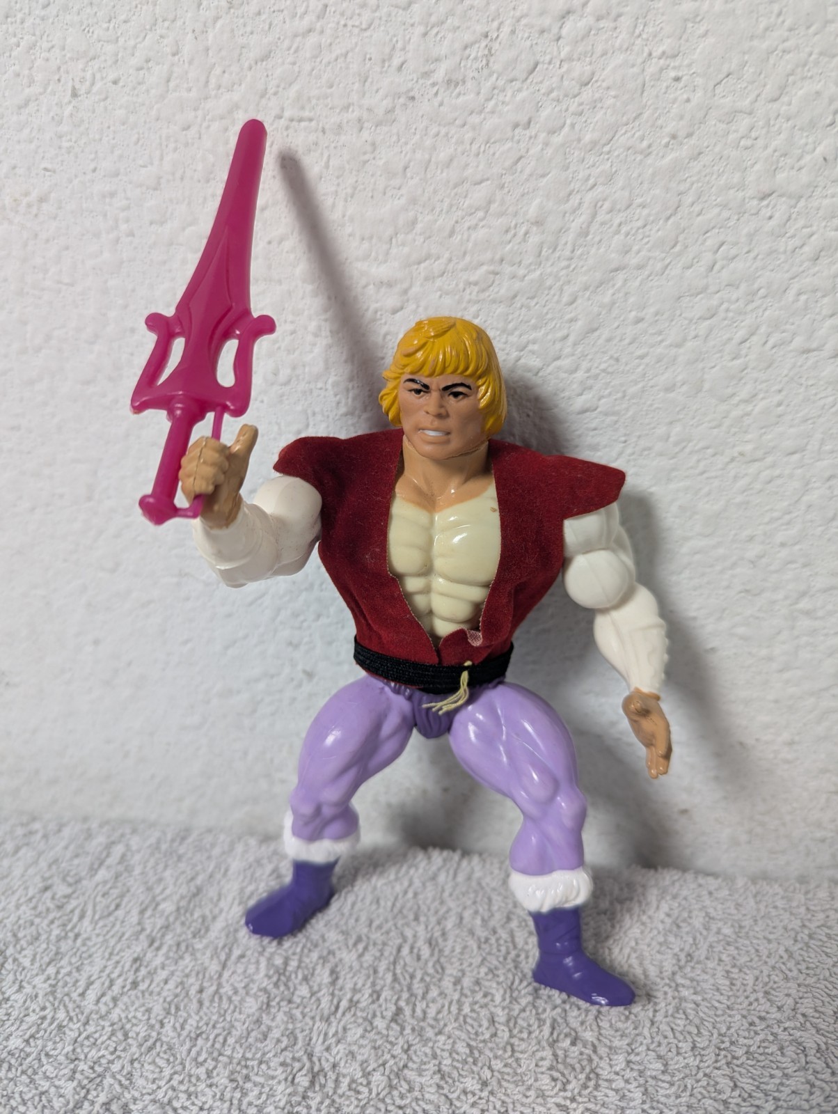 Vintage PRINCE ADAM Action Figure He-Man MOTU Complete w/ VEST BELT, WEAPON VGC