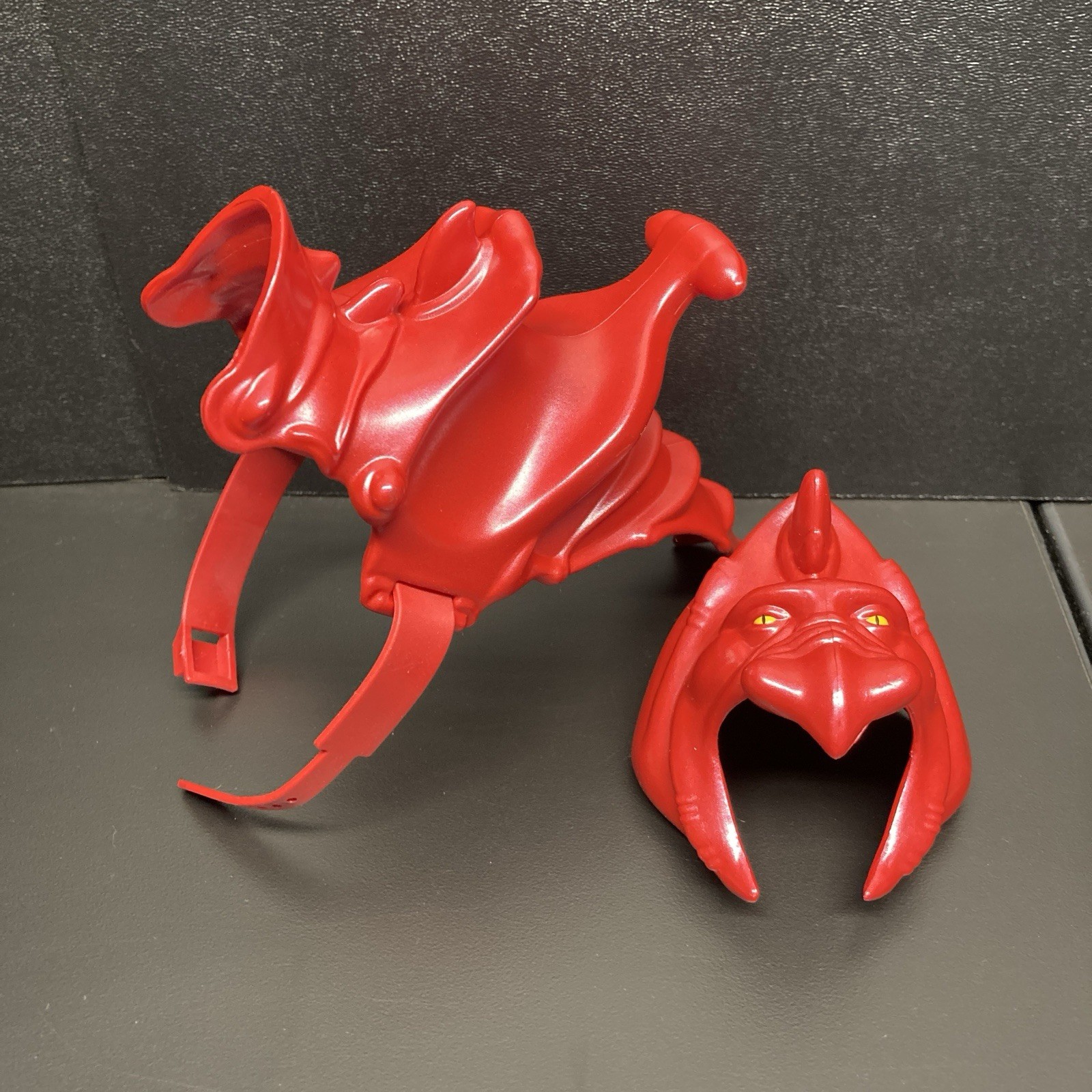 Mattel MOTU Origins Battle Cat Replacement Saddle Helmet Armor Set Nice Strap