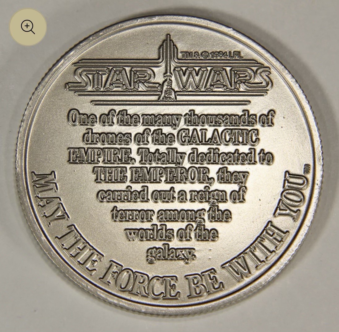 Custom Star Wars COIN POTF DROIDS Smith Lord Stan Solo REPRO Han Leia Luke Boba