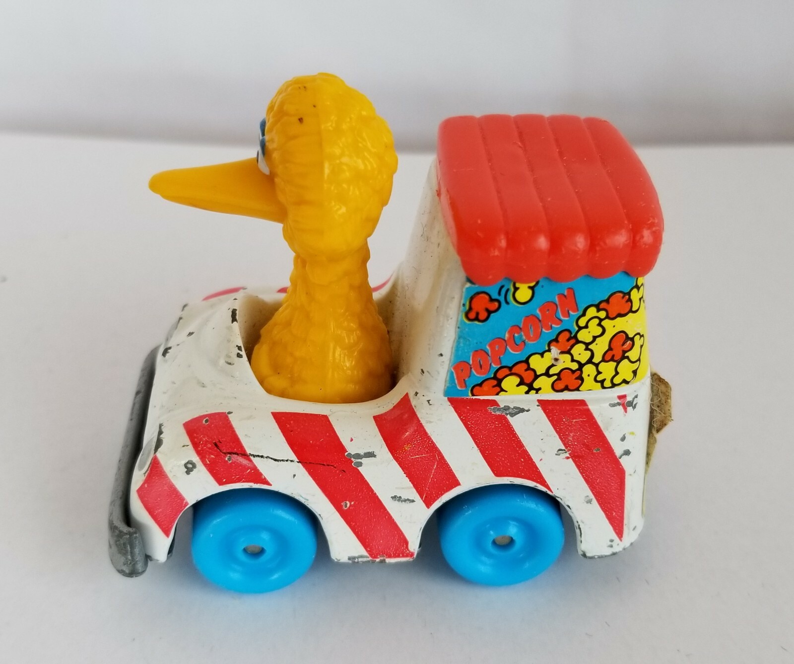 1983 Vintage Sesame Street Big Bird Popcorn diecast truck playskool toy