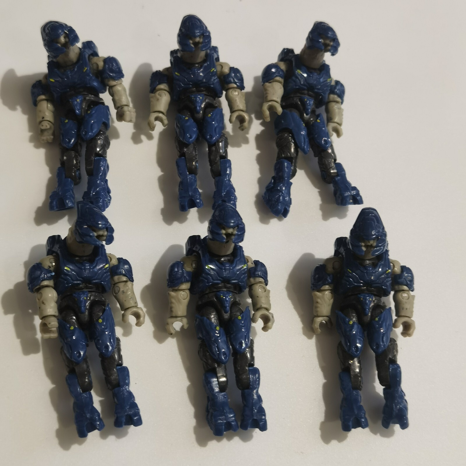 HALO MEGA CONSTRUX BLOKS COVENANT BLUE ELITE LOOSE FIGURES bundle of 6