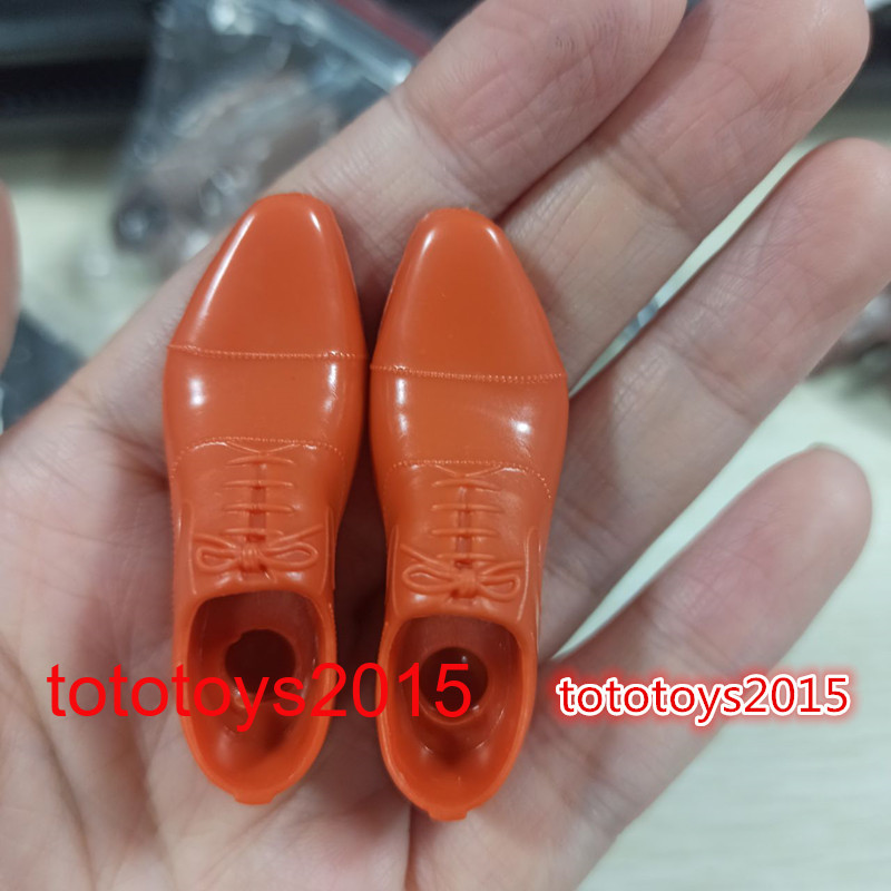 1/6 Men&rsquo;s Leather Shoes Solid Shoes Model For 12&Prime; Male Action Figure Body Toys