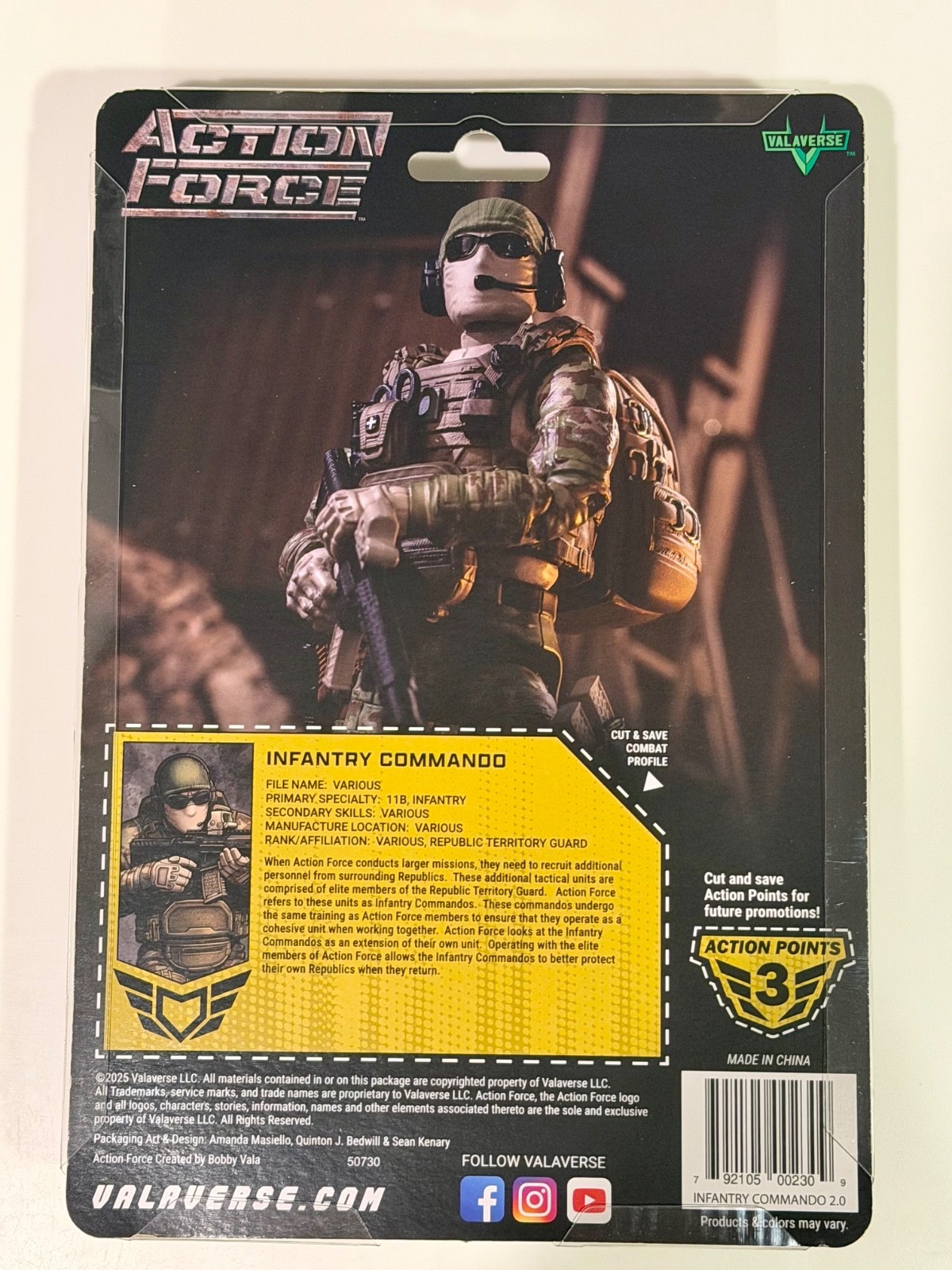 VALAVERSE ACTION FORCE 1:12 INFANTRY COMMANDO 2.0 STEEL BRIGADE CHASE 1 OF 100!!